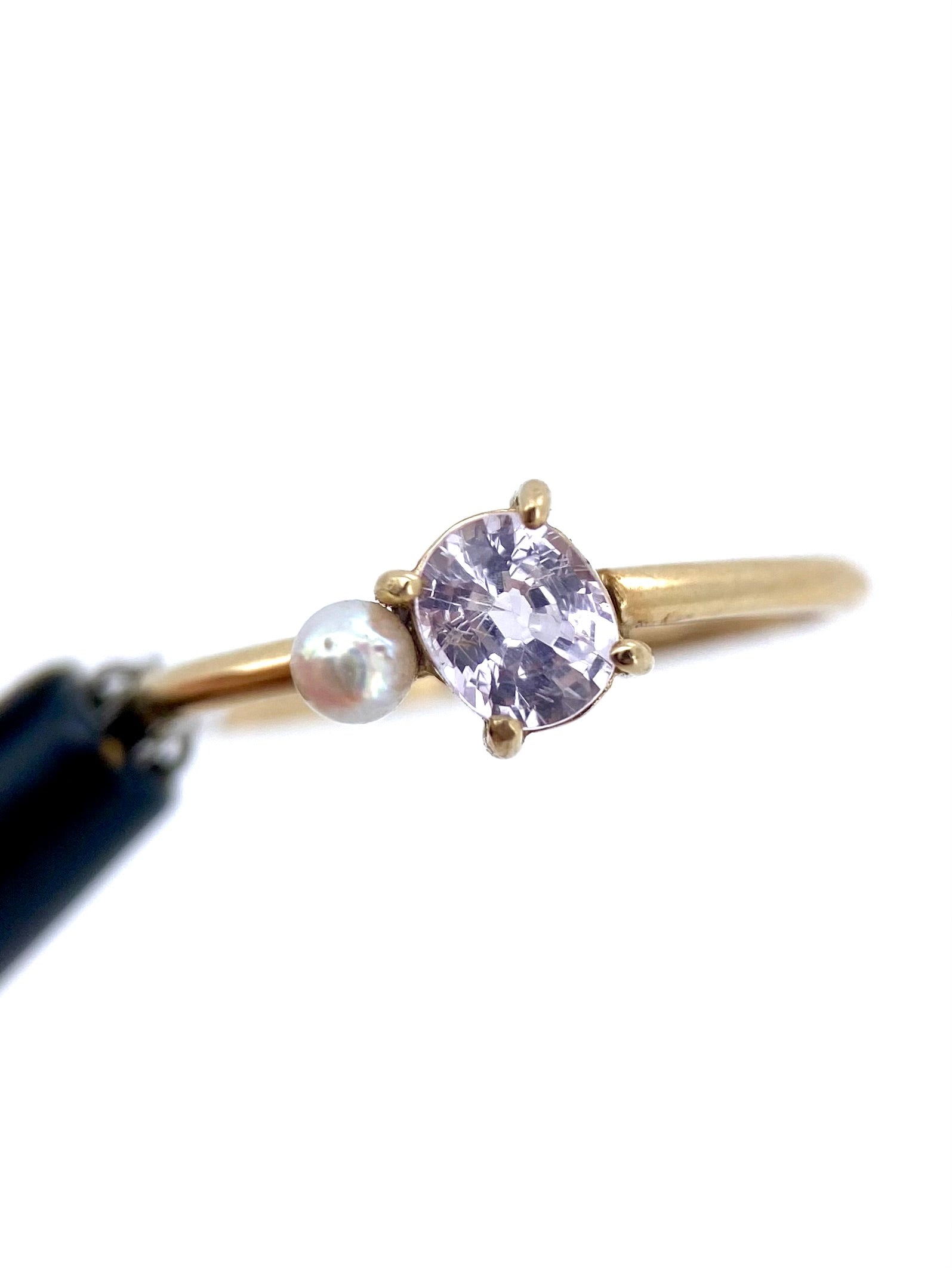 Oro Amarillo 14k Oval 0.56 de Zafiro Natural                         Anillo Compromiso OF2035