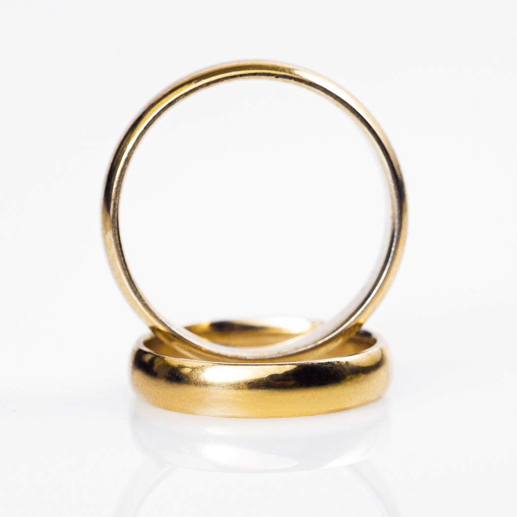 Argollas Oro 10k Amarillo