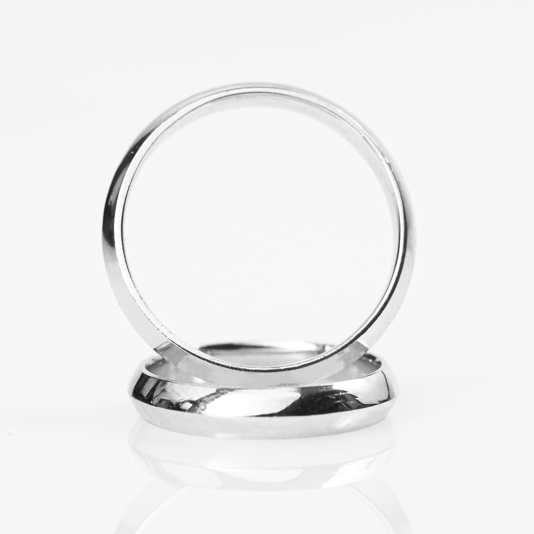 Argollas Minimalistas Oro 10k Blanco