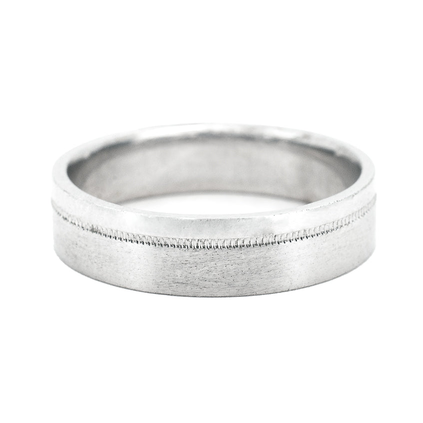 Argollas Matte Oro 10k Blanco