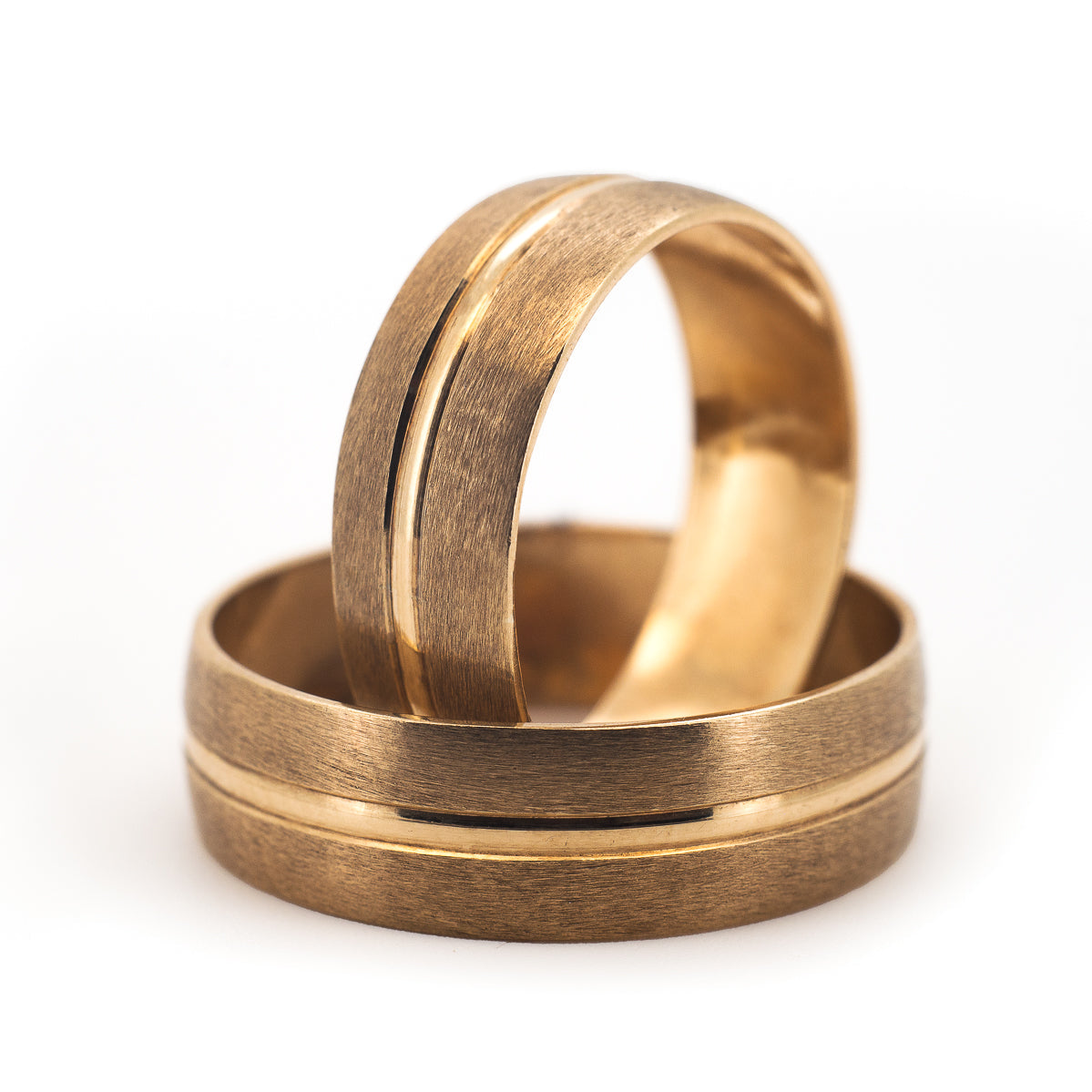 Argollas Texturizadas Oro 10k Amarillas