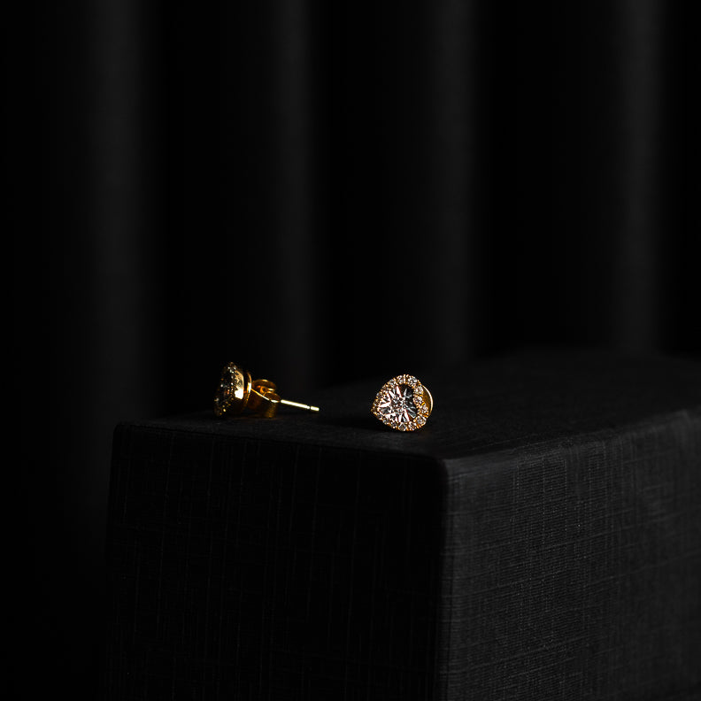 Broquel 0.20ct Oro 14k Amarillo