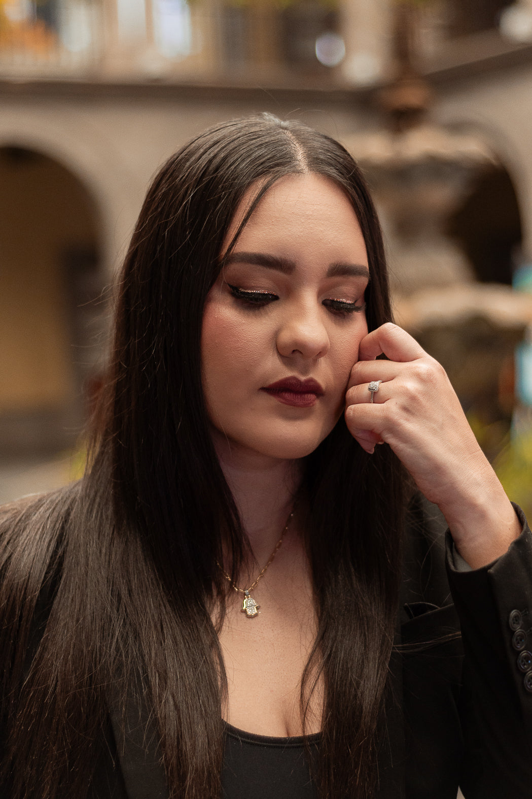 Dije de Diamante 0.33ct Oro 14k Amarillo