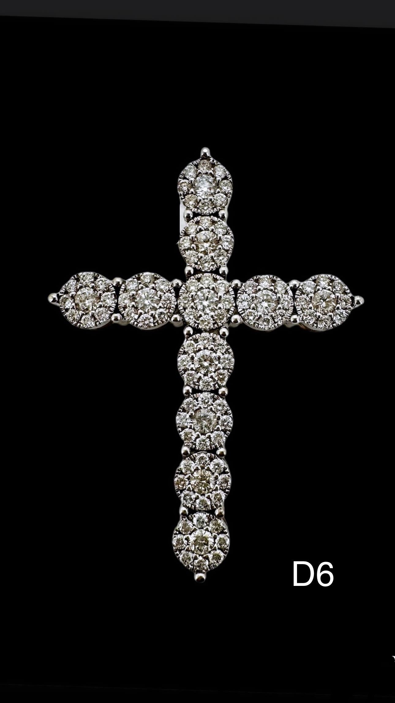 Dije de Diamante 1.45ct Oro 14k Blanco