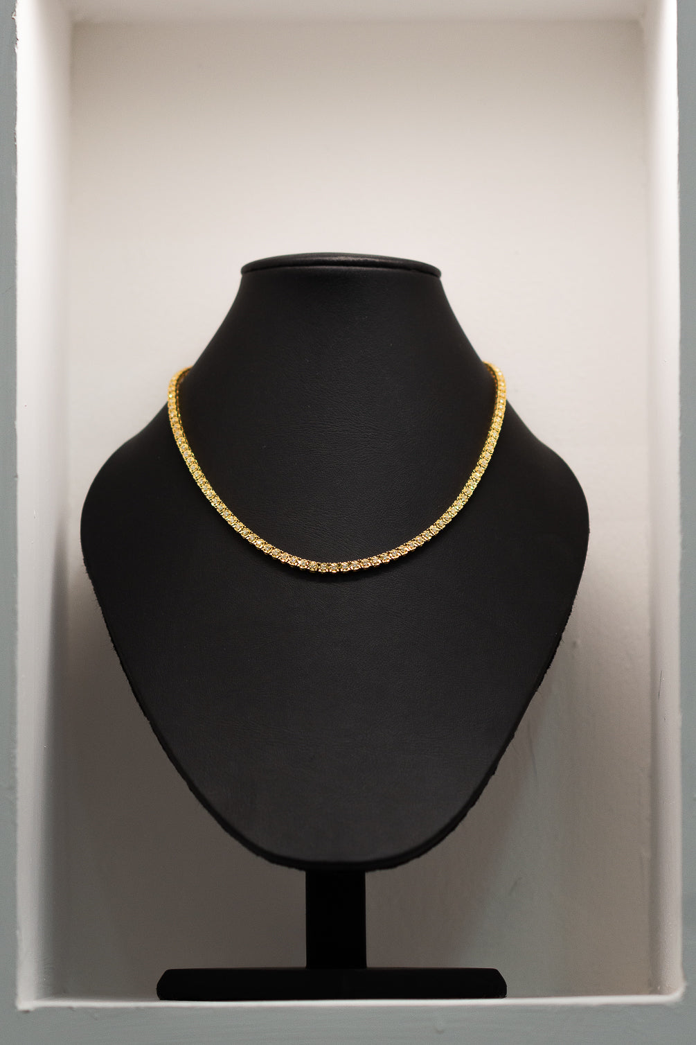 Cadena con Diamantes 4.95 ct Oro 14k Amarillo