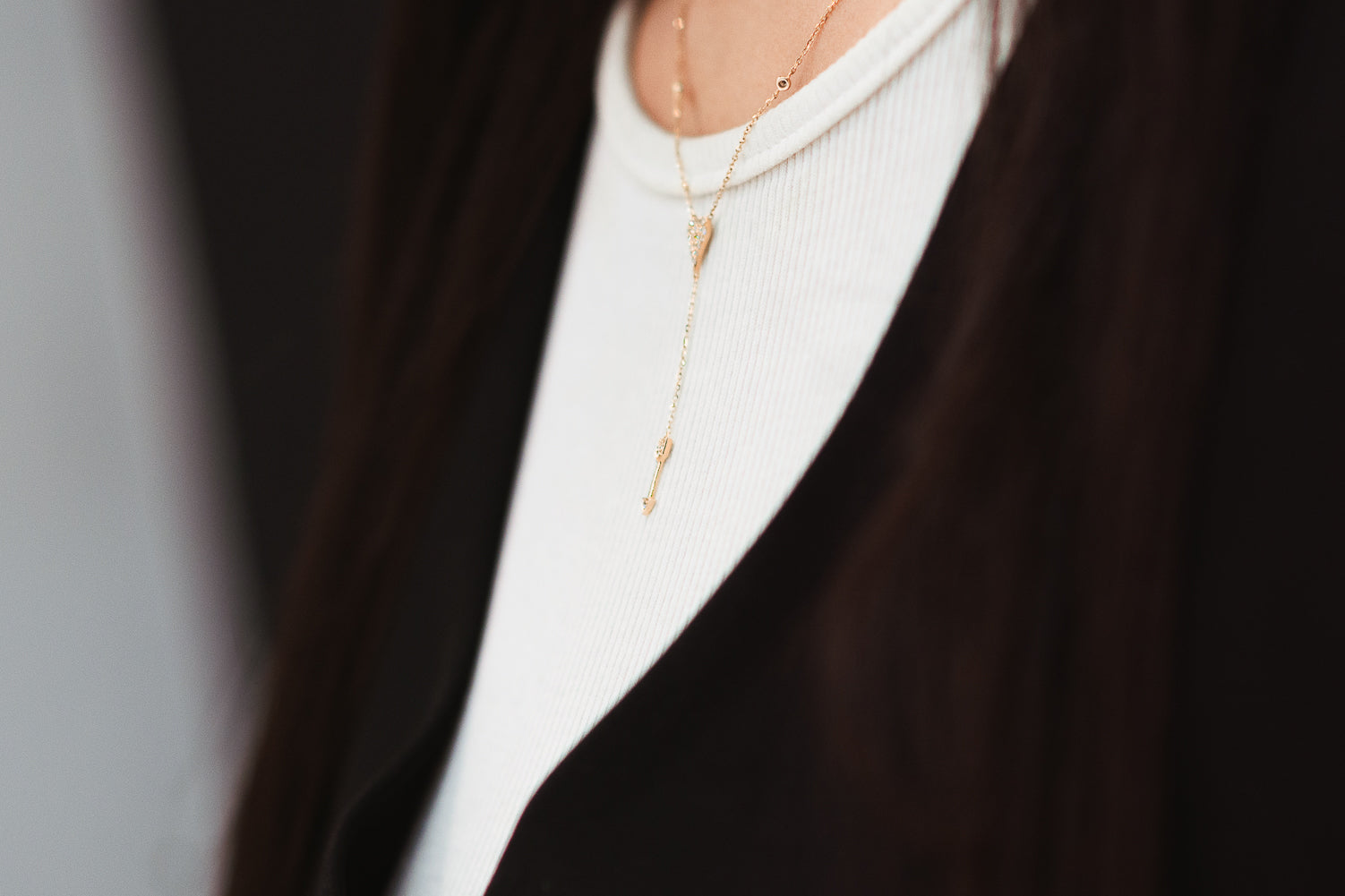 Cadena con Diamantes 0.22ct Oro 14k Rosa