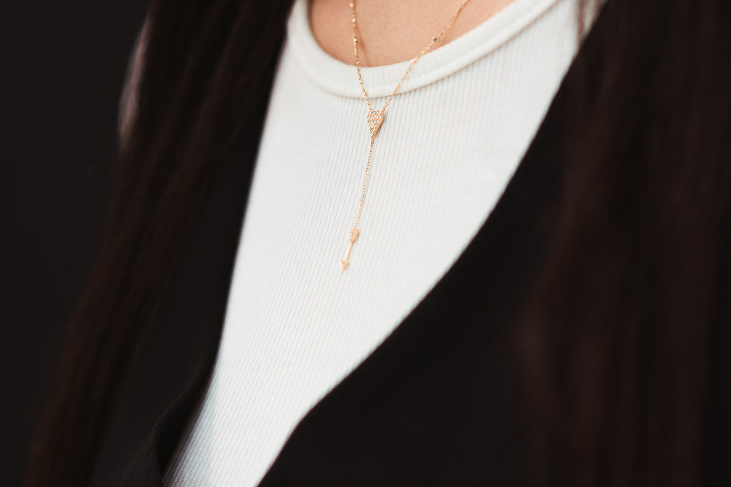 Cadena con Diamantes 0.22ct Oro 14k Rosa