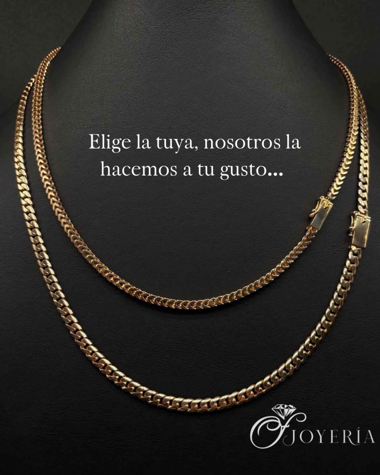 Cadena de Oro 10k Amarillo Tejido Barbado