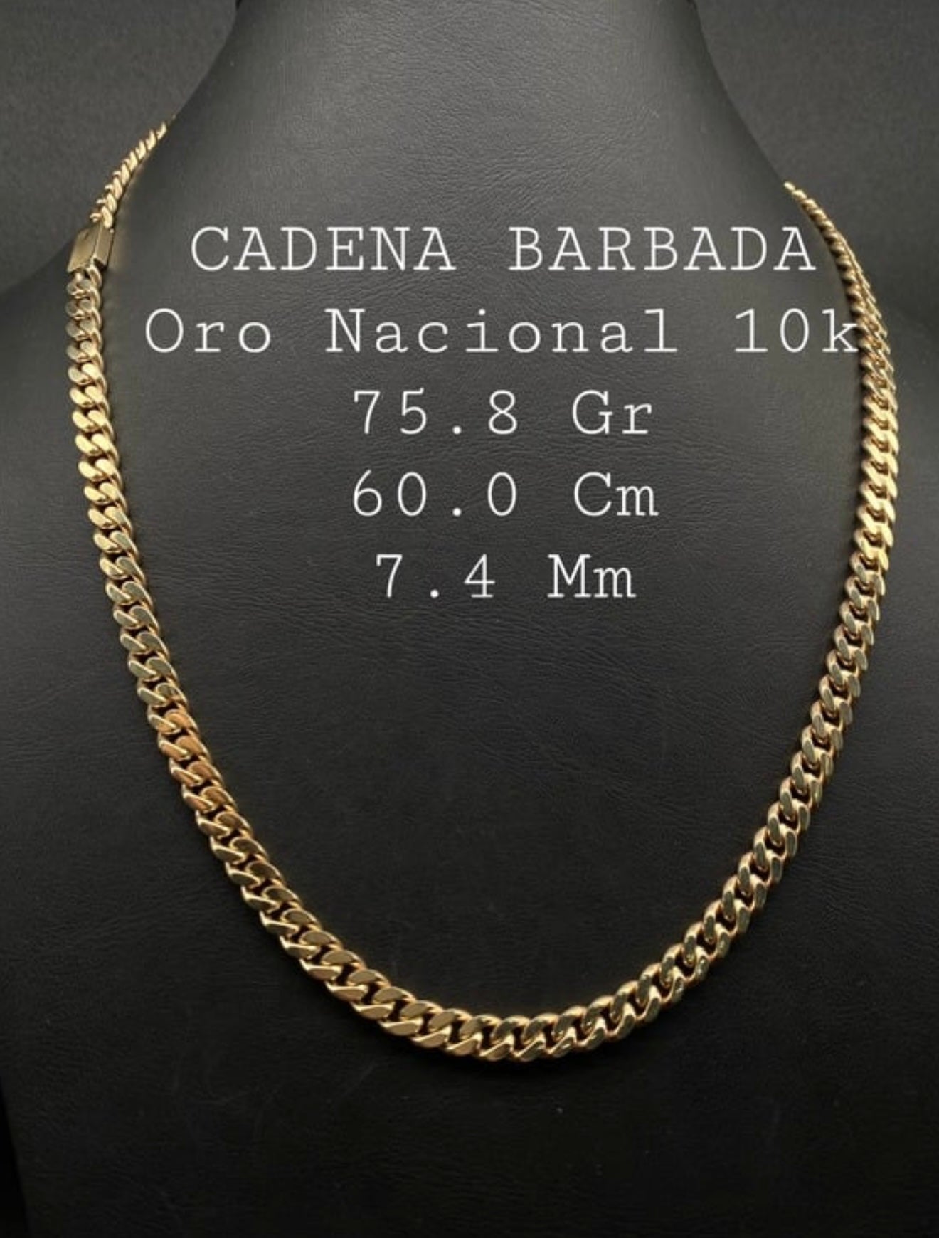 Cadena de Oro 10k Amarillo 75 grms
