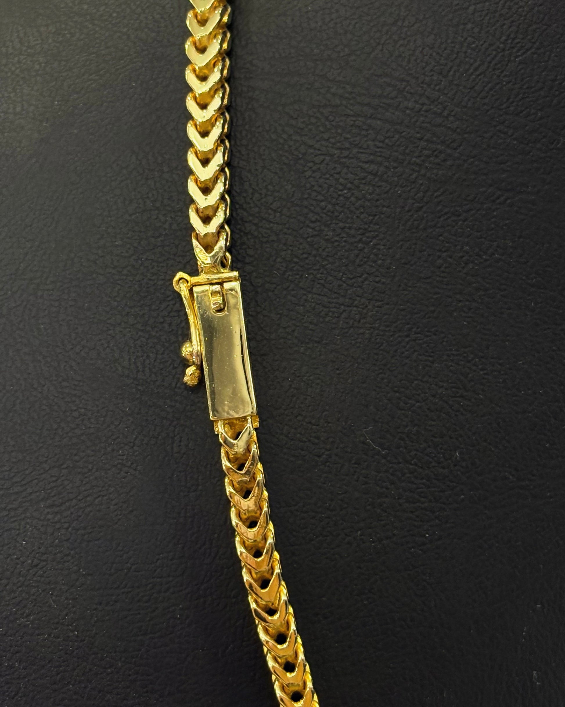 Cadena de Oro 10k Amarillo Tejido Espiga