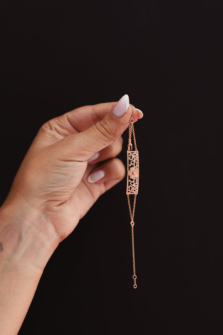 Esclava con Diamantes 0.38ct Oro 14k Rosa