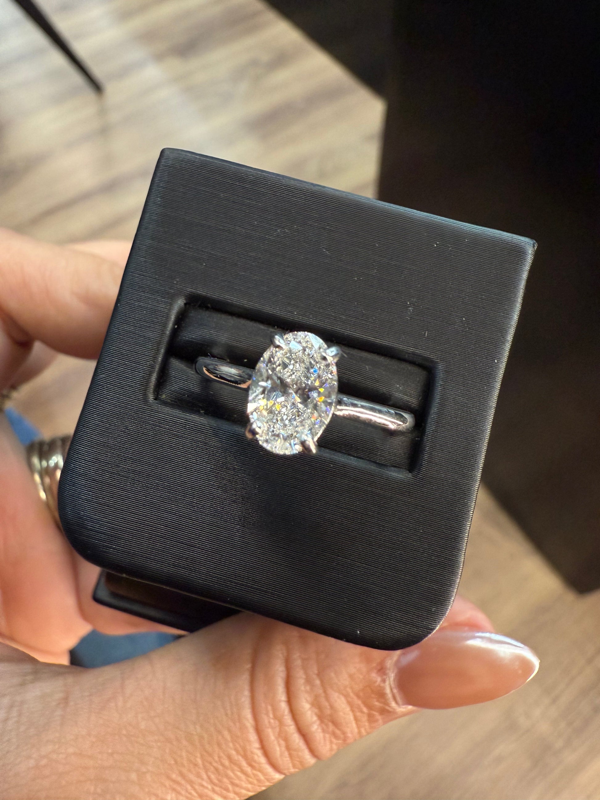 Anillo Compromiso Diamante 1.00ct Oro 14k Blanco