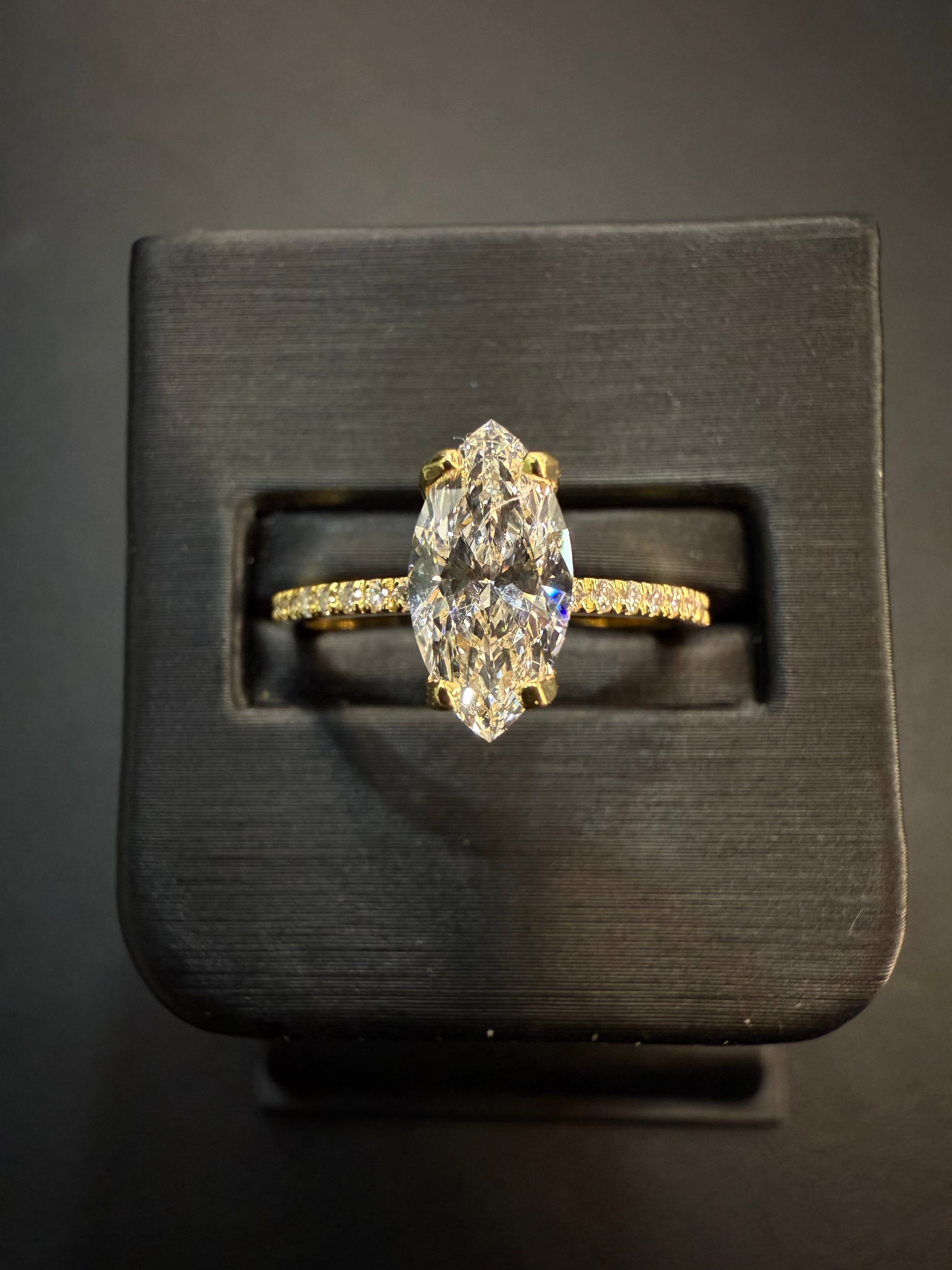 Anillo Compromiso Marquissse Diamante 1.01ct Oro 14k Amarillo