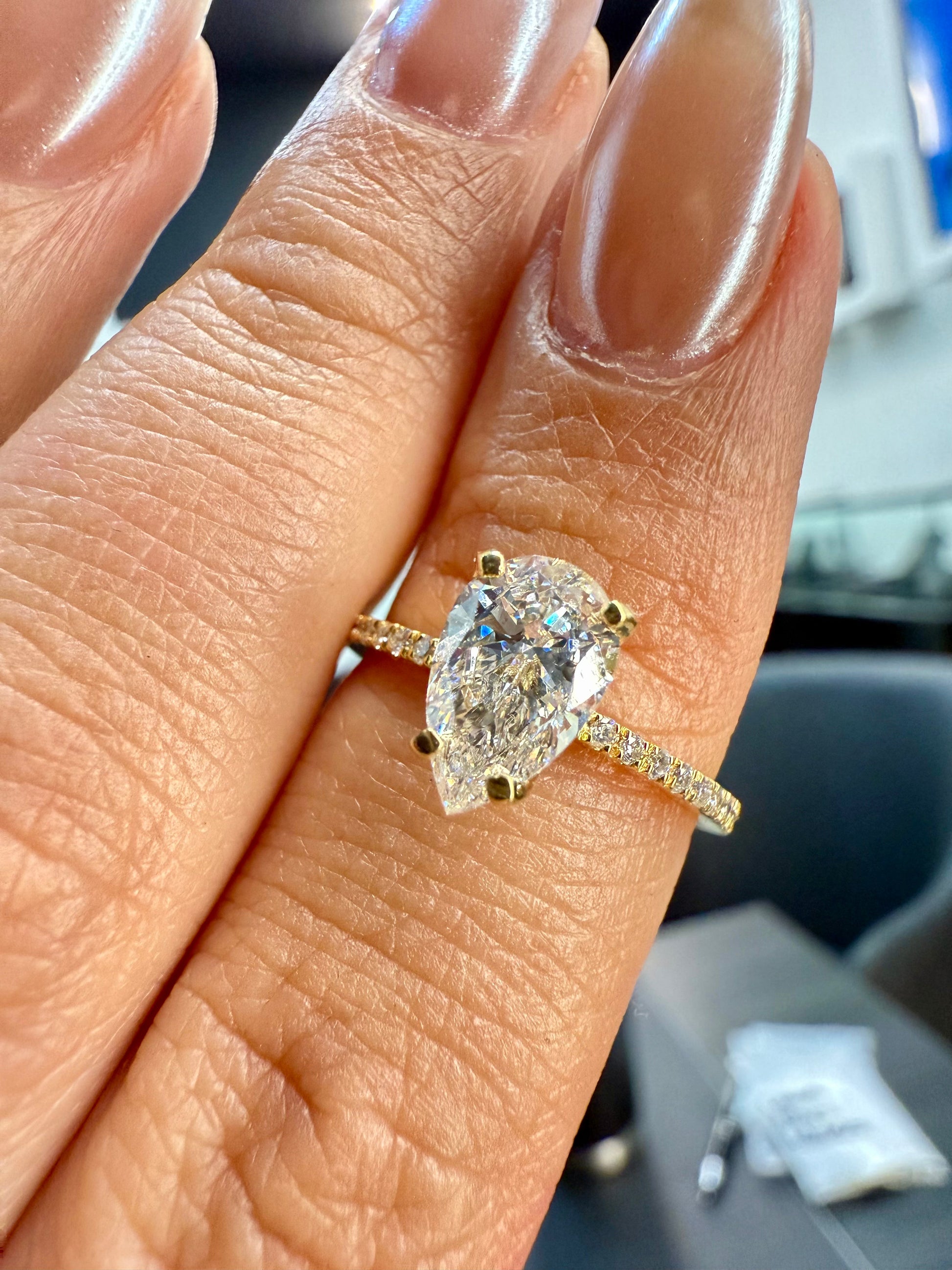 Anillo Compromiso Diamante 1.03ct Oro 14k Amarillo