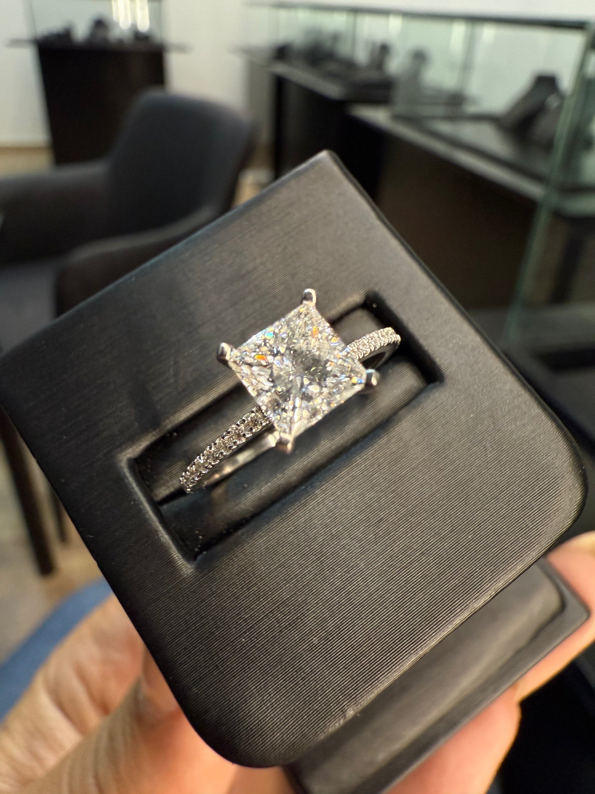 Anillo Compromiso Diamante 1.05ct Oro 14k Blanco