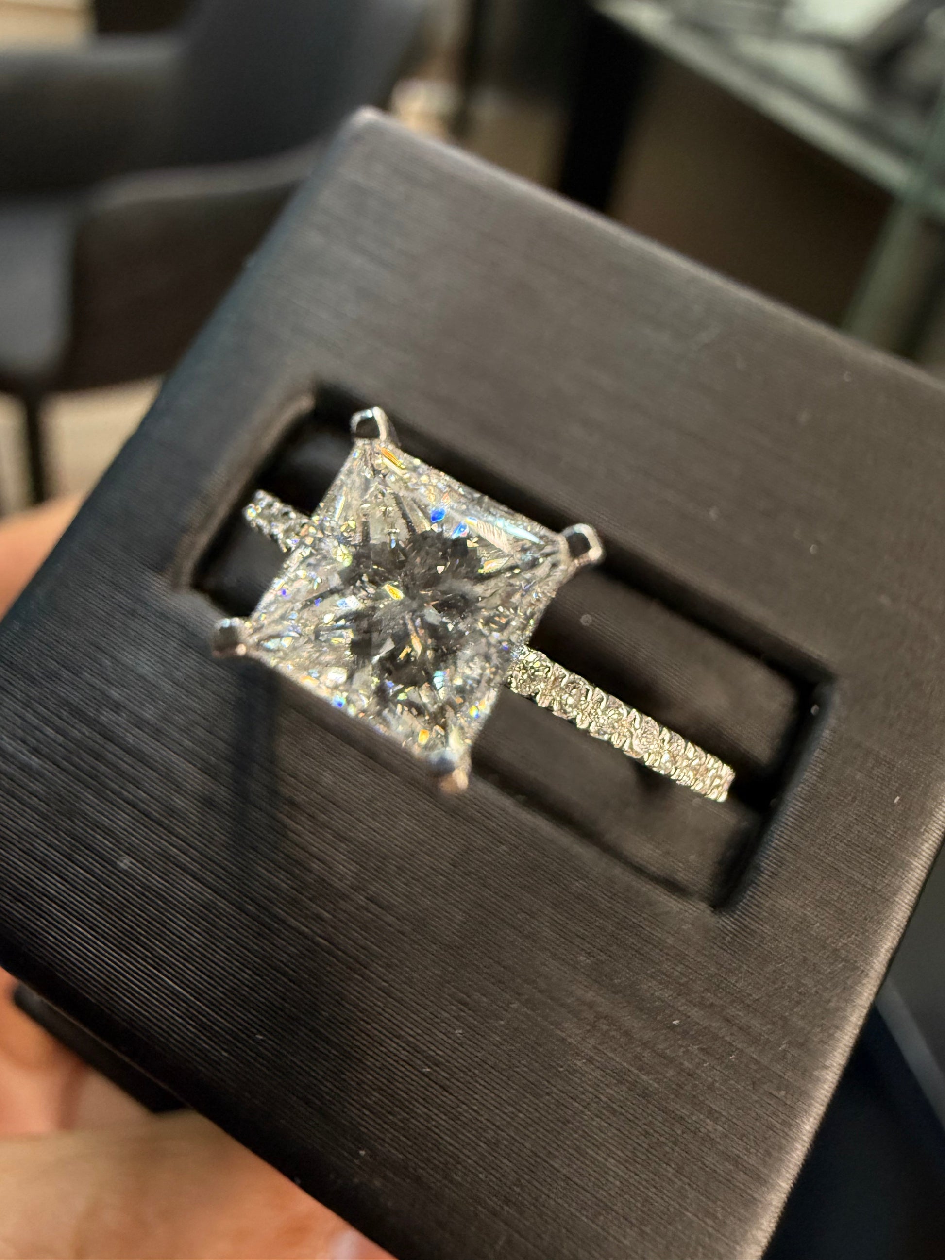 Anillo Compromiso Diamante 1.05ct Oro 14k Blanco