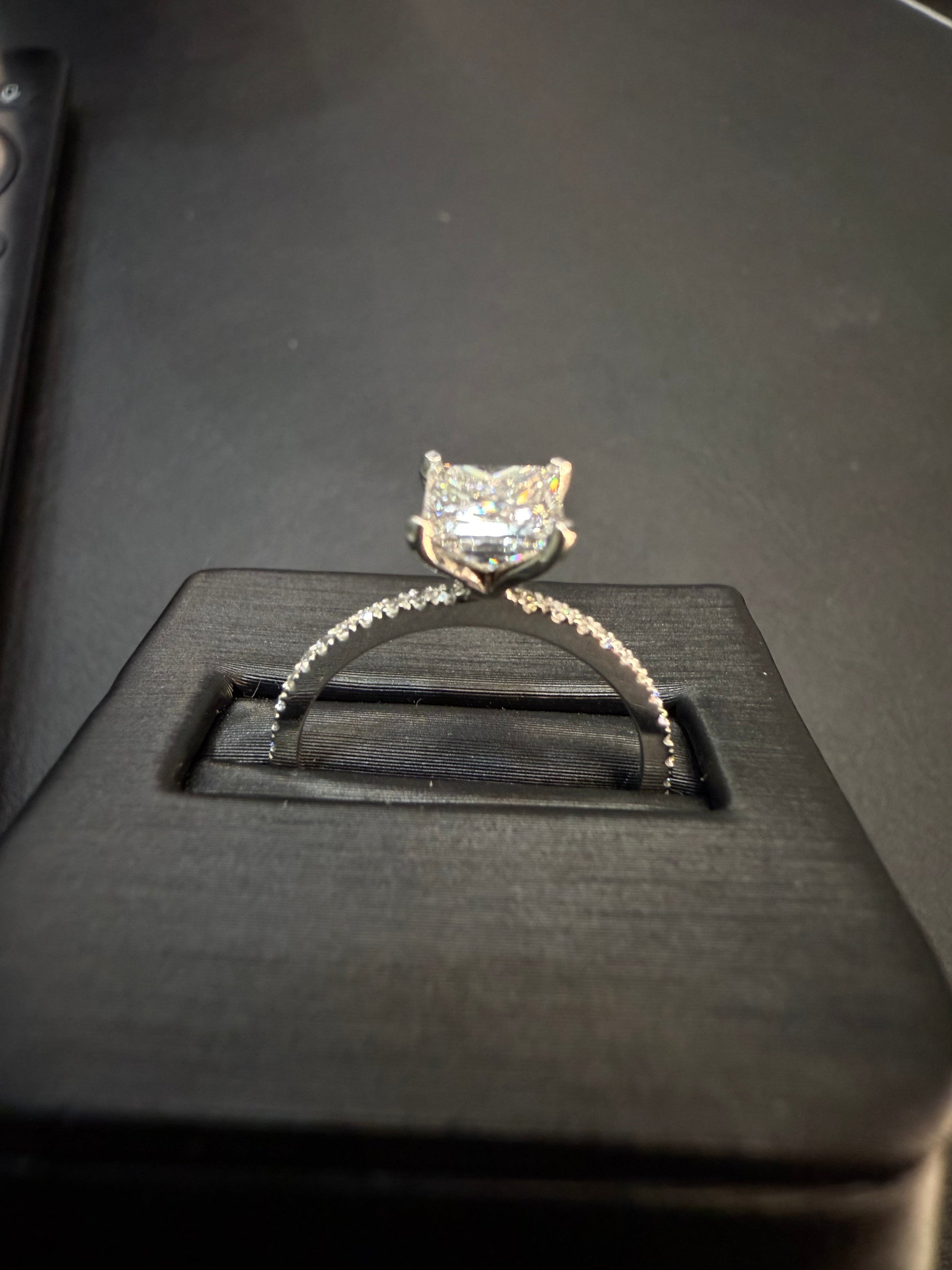 Anillo Compromiso Diamante 1.05ct Oro 14k Blanco