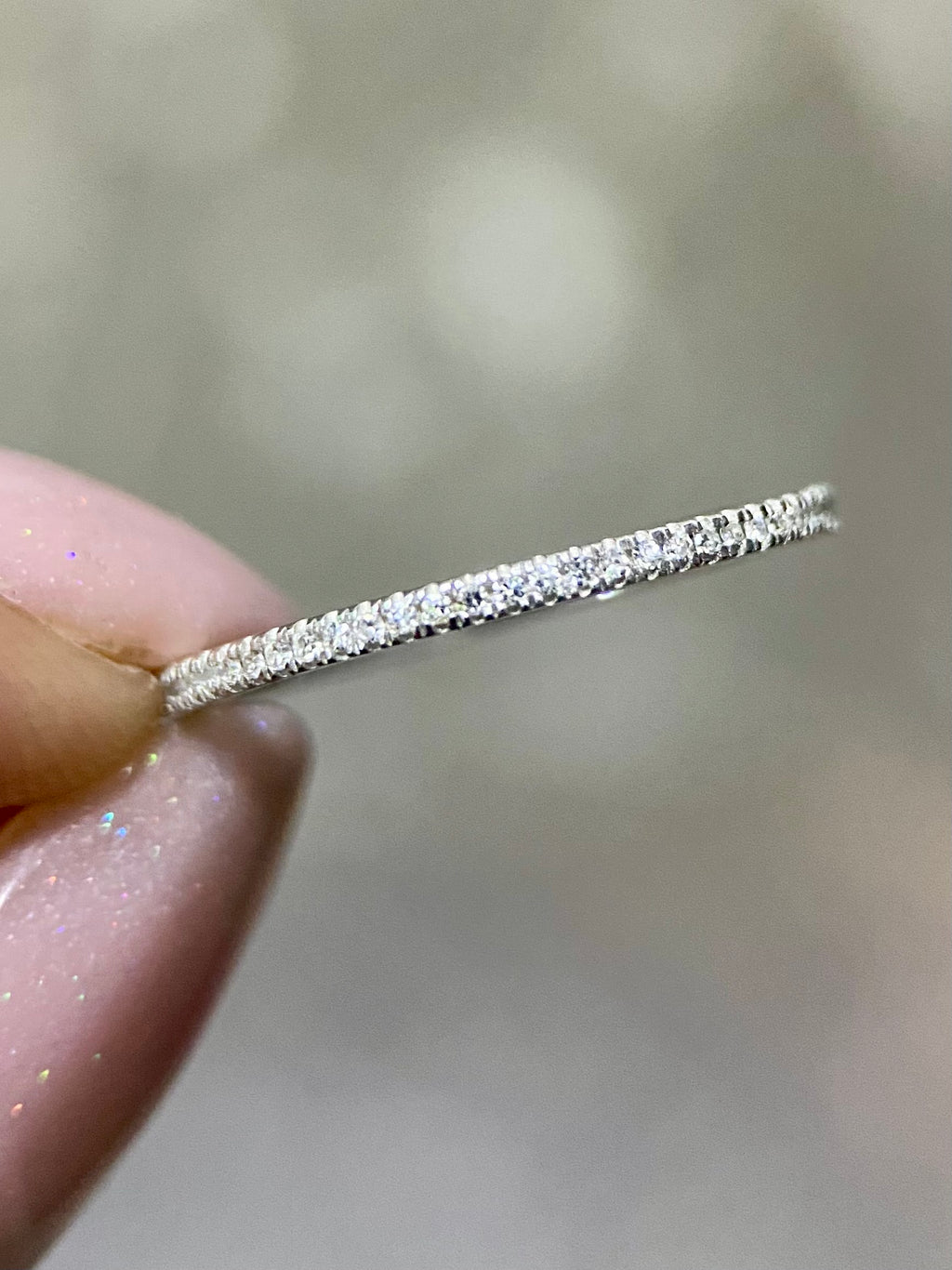Churumbela Infinita 0.15ct Oro 14k Blanca.            OF2362