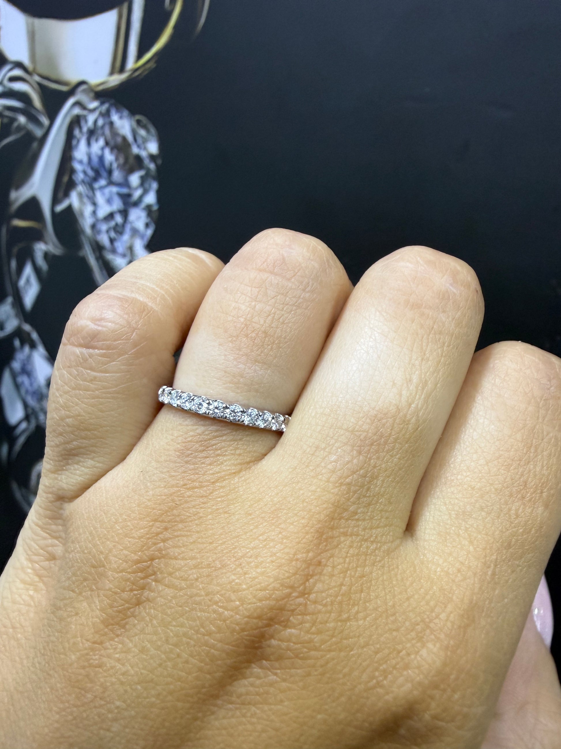 Churumbela Diamantes 0.42ct Oro 14k Blanco.            OF2366