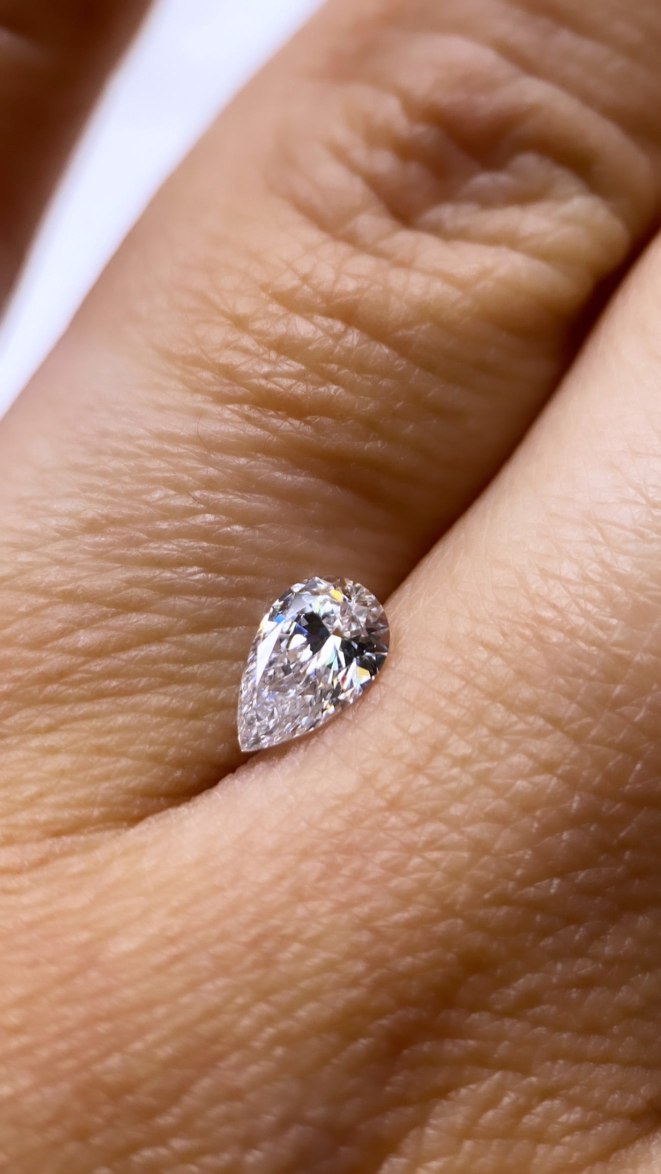 Pera 0.51ct Diamante GIA