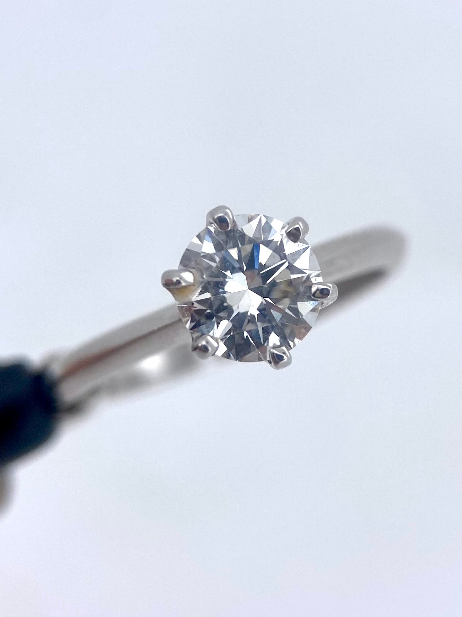 Diamante Laboratorio IGI Redondo 1.00ct Oro 14k Blanco-Anillo de Compromiso