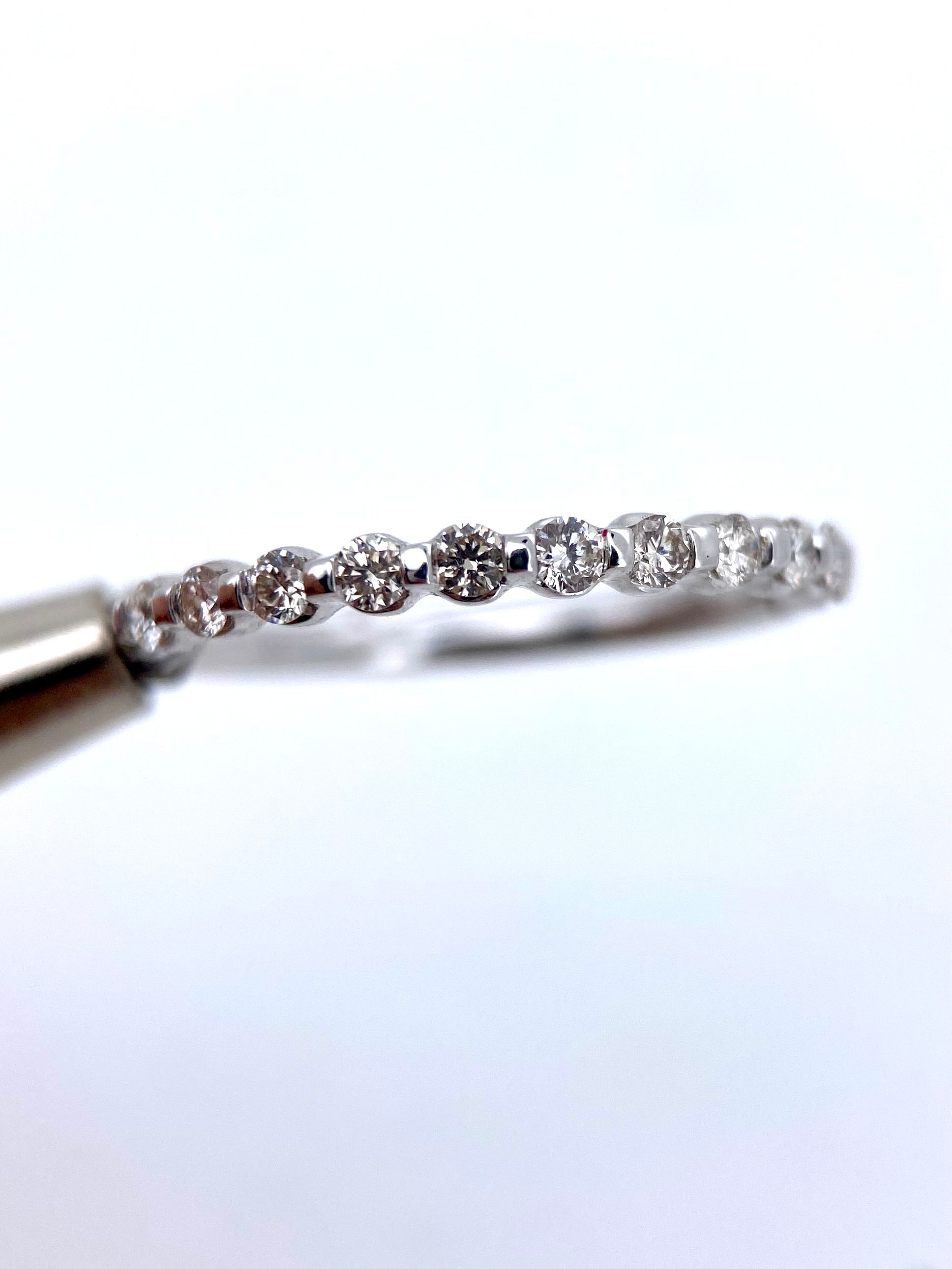 Churumbela Diamantes 0.35ct Oro 14k Blanco.            OF2365
