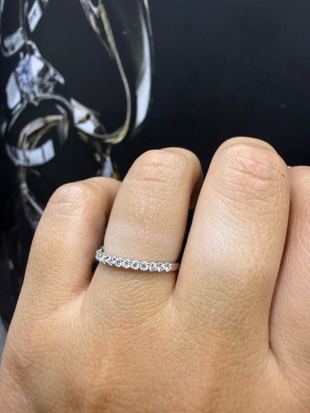 Churumbela 0.35ct Oro 14k Blanco.            OF2361