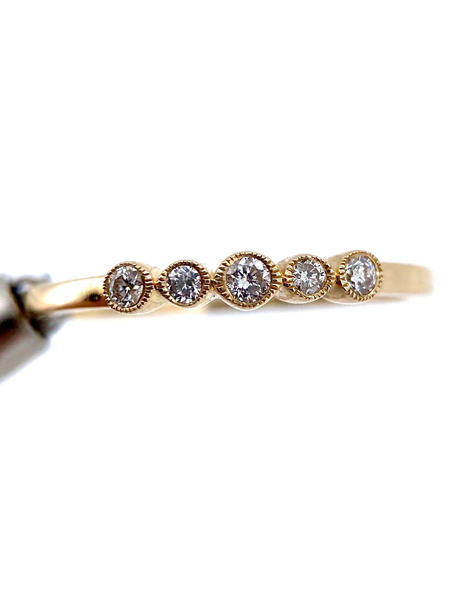 Churumbela Redonda 0.20ct Oro 14k Amarillo.            OF2346