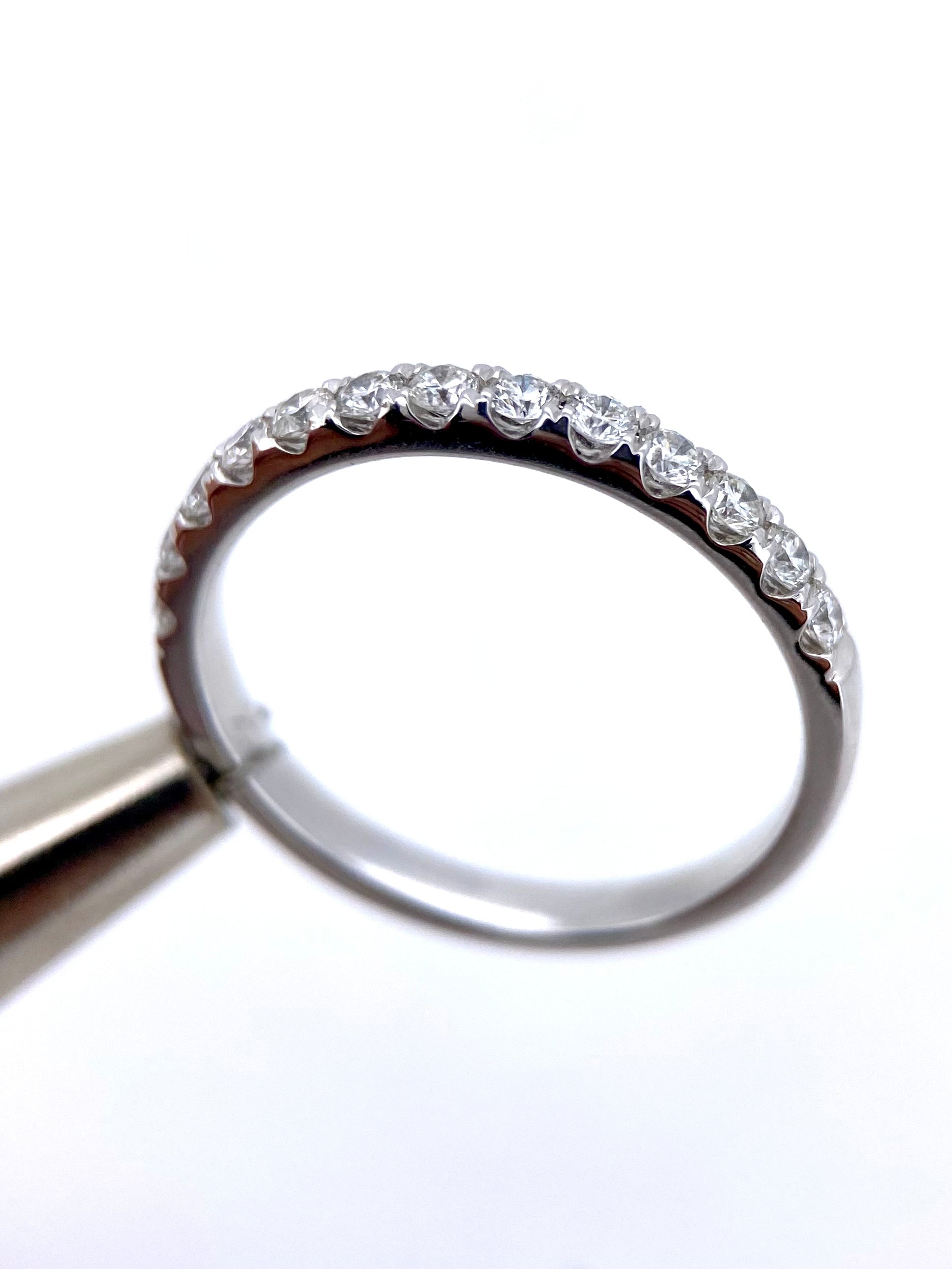 Churumbela Diamantes 0.42ct Oro 14k Blanco.            OF2366