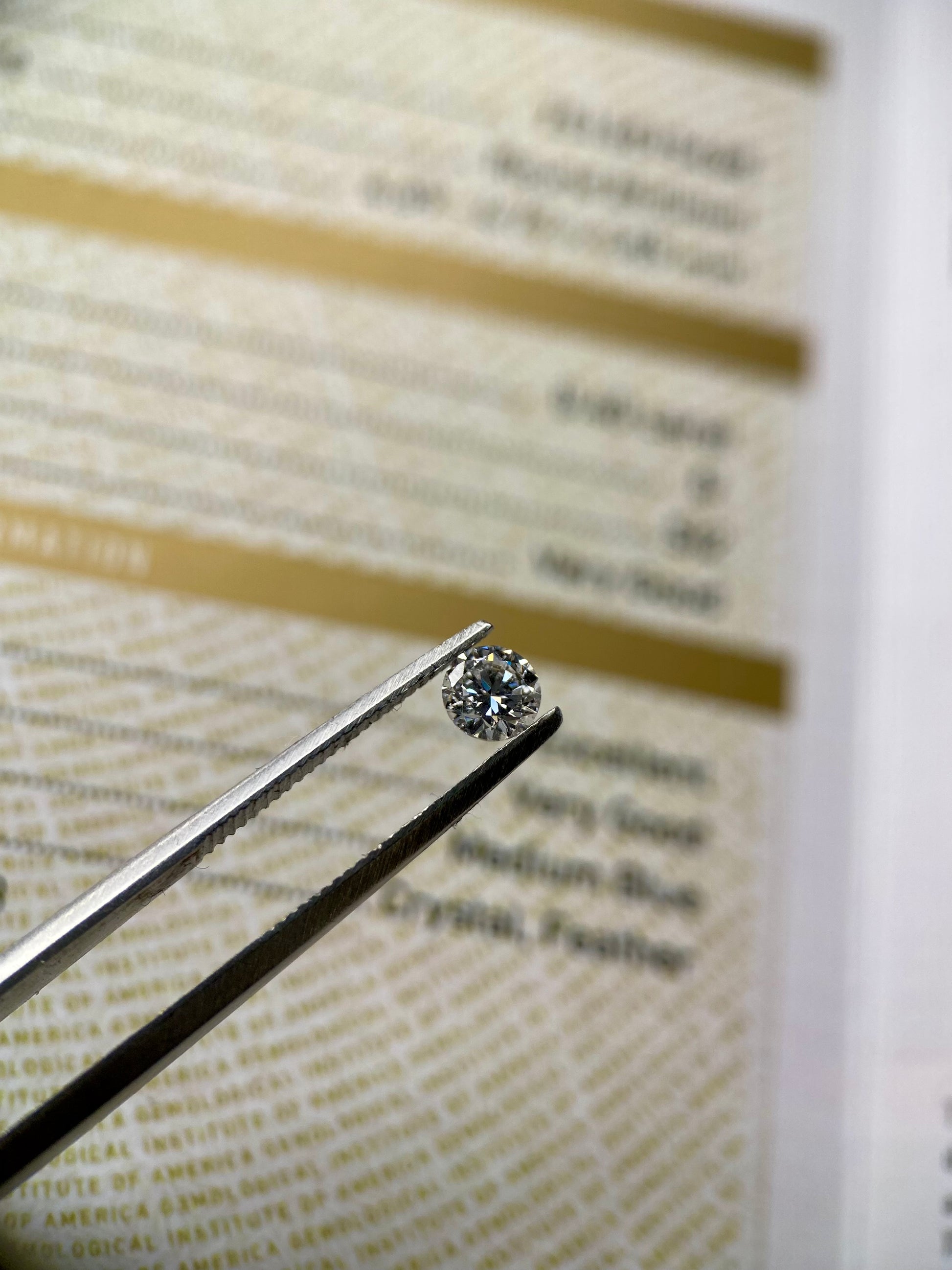 Redondo 0.40ct Diamante GIA