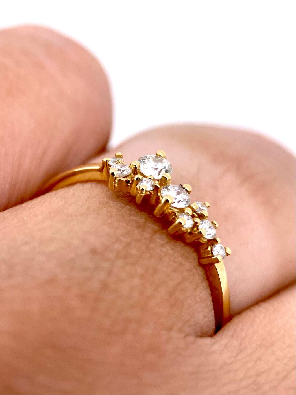 Churumbela Redonda 0.25ct Oro 14k Amarillo.            OF2351