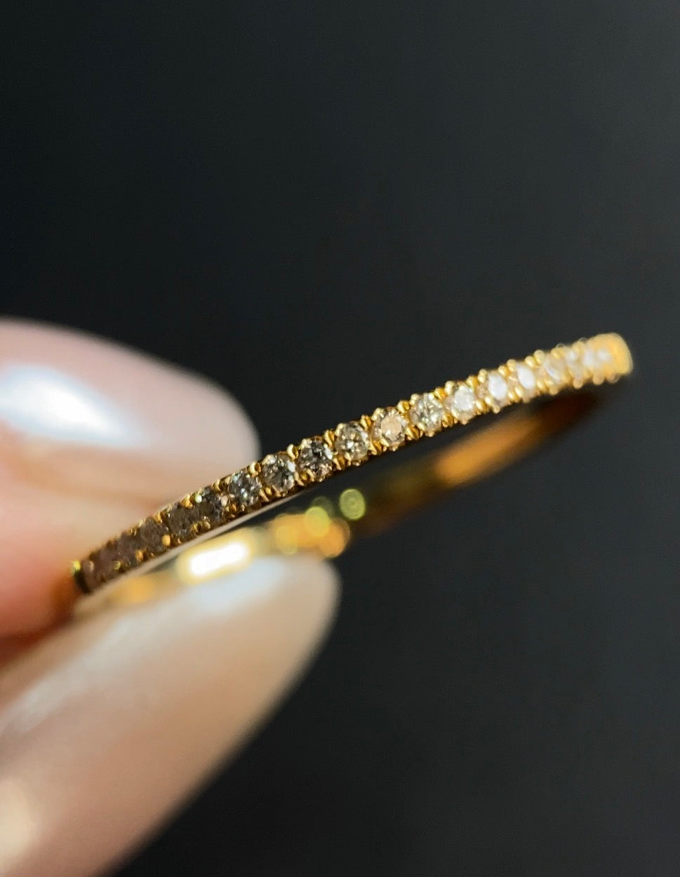 Churumbela Redonda 0.15ct Oro 14k Amarillo.            OF2349