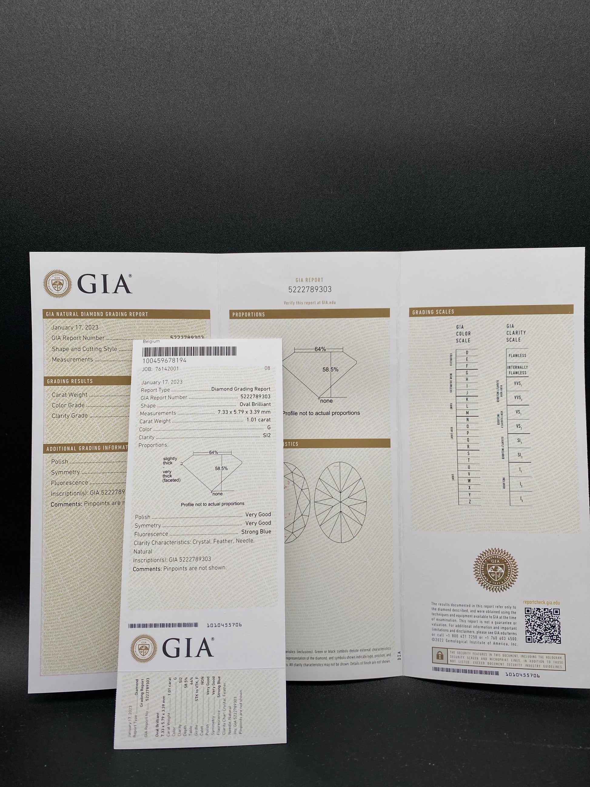 Oval 1.01ct Diamante GIA