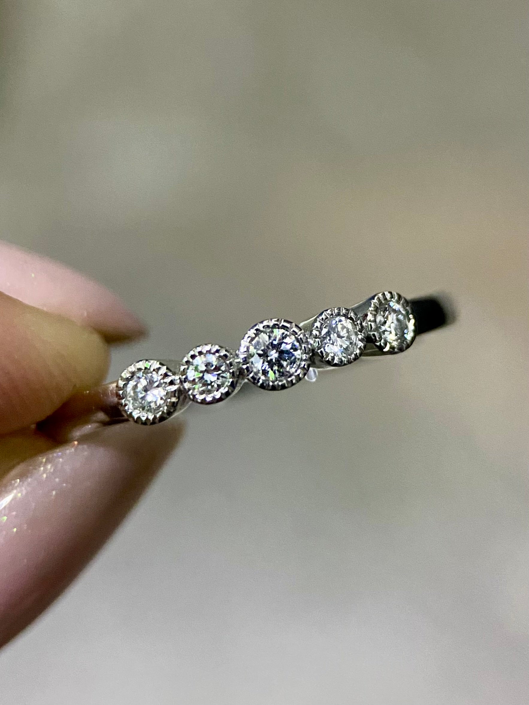 Churumbela 0.20ct Oro 14k Blanco.            OF2358