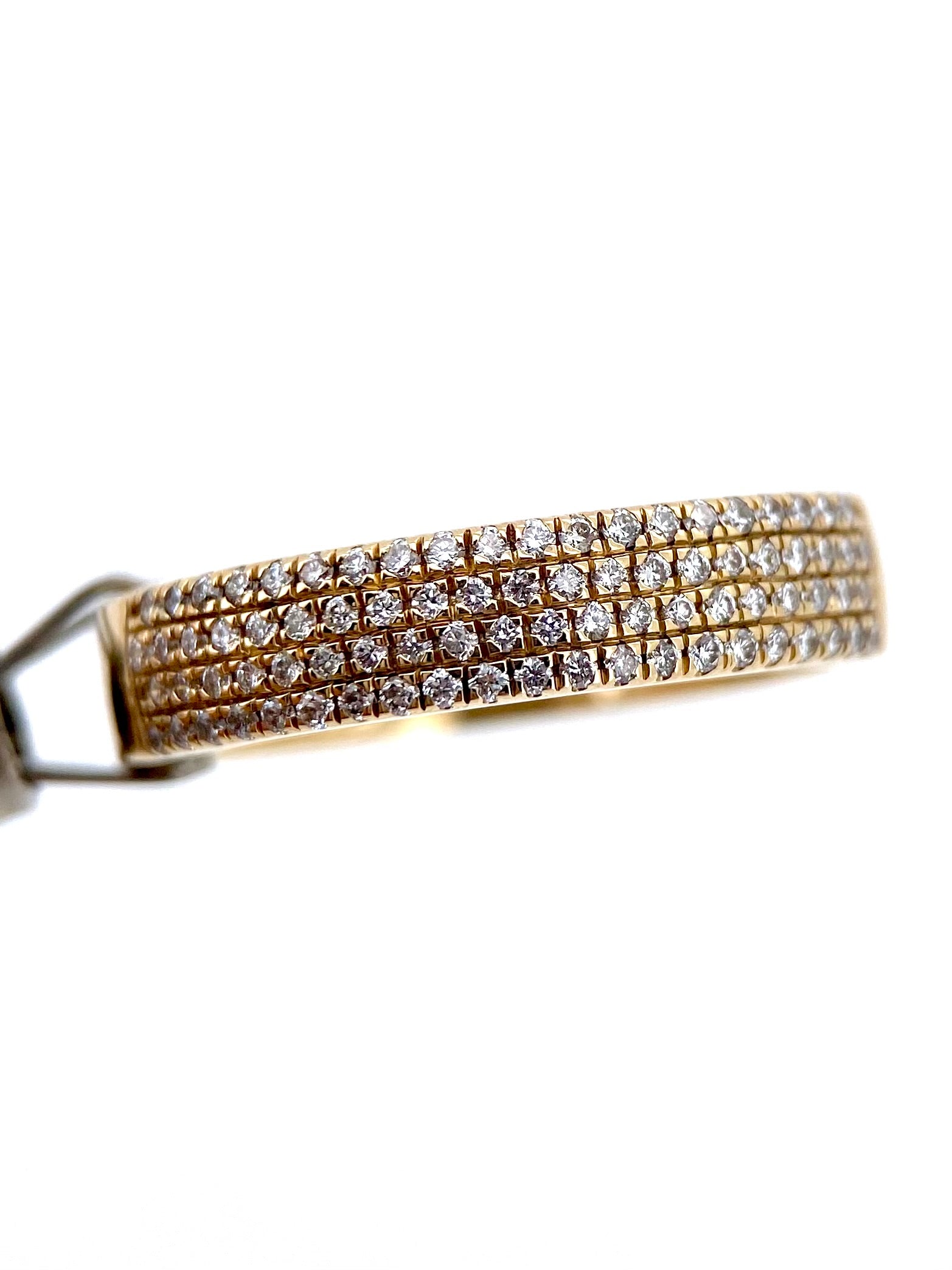 Churumbela 4 líneas 0.35ct Oro 14k Amarillo.            OF2344