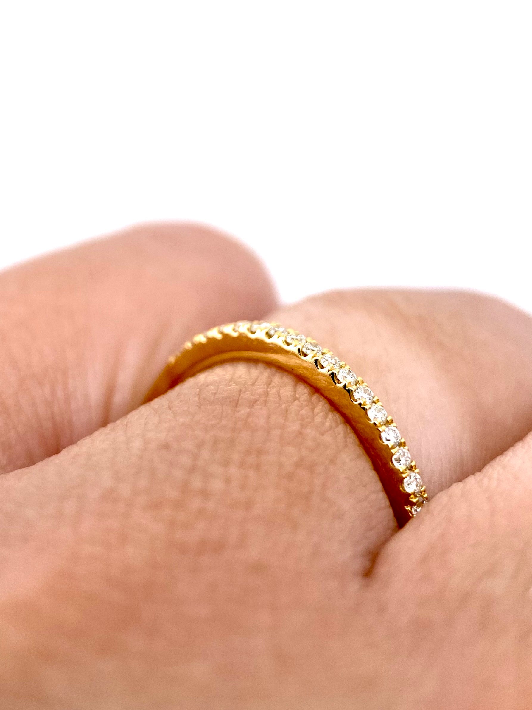 Churumbela Redonda 0.15ct Oro 14k Amarillo.            OF2349