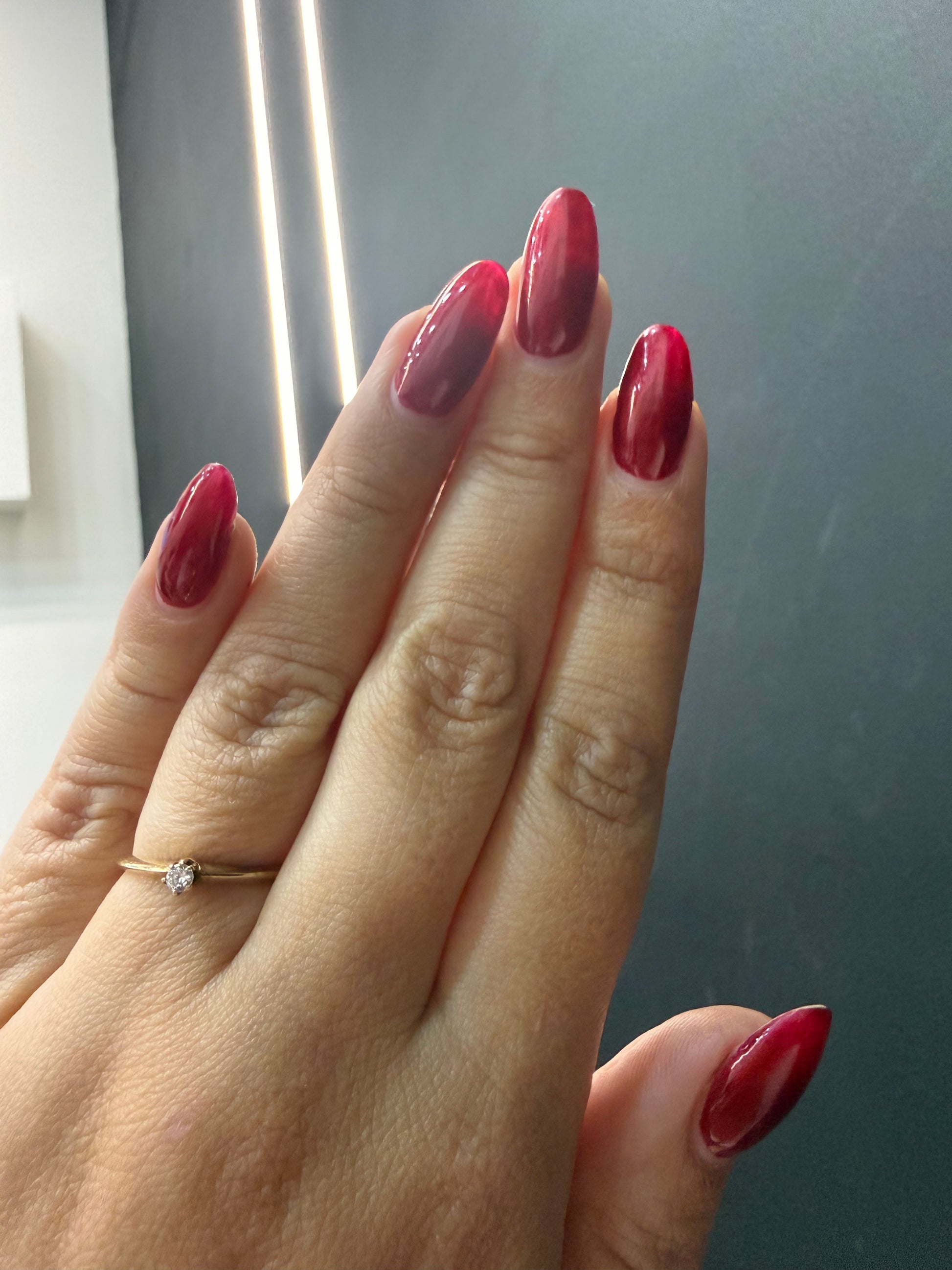 Oro Amarillo 14k Redondo 0.08ct de Diamante Natural                              Anillo Compromiso OF1289