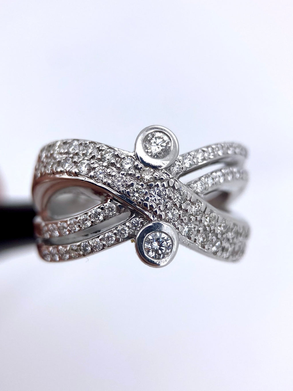 Oro Blanco 14k  1.03ct de Diamante Natural.                                                  Anillo Compromiso OF2328
