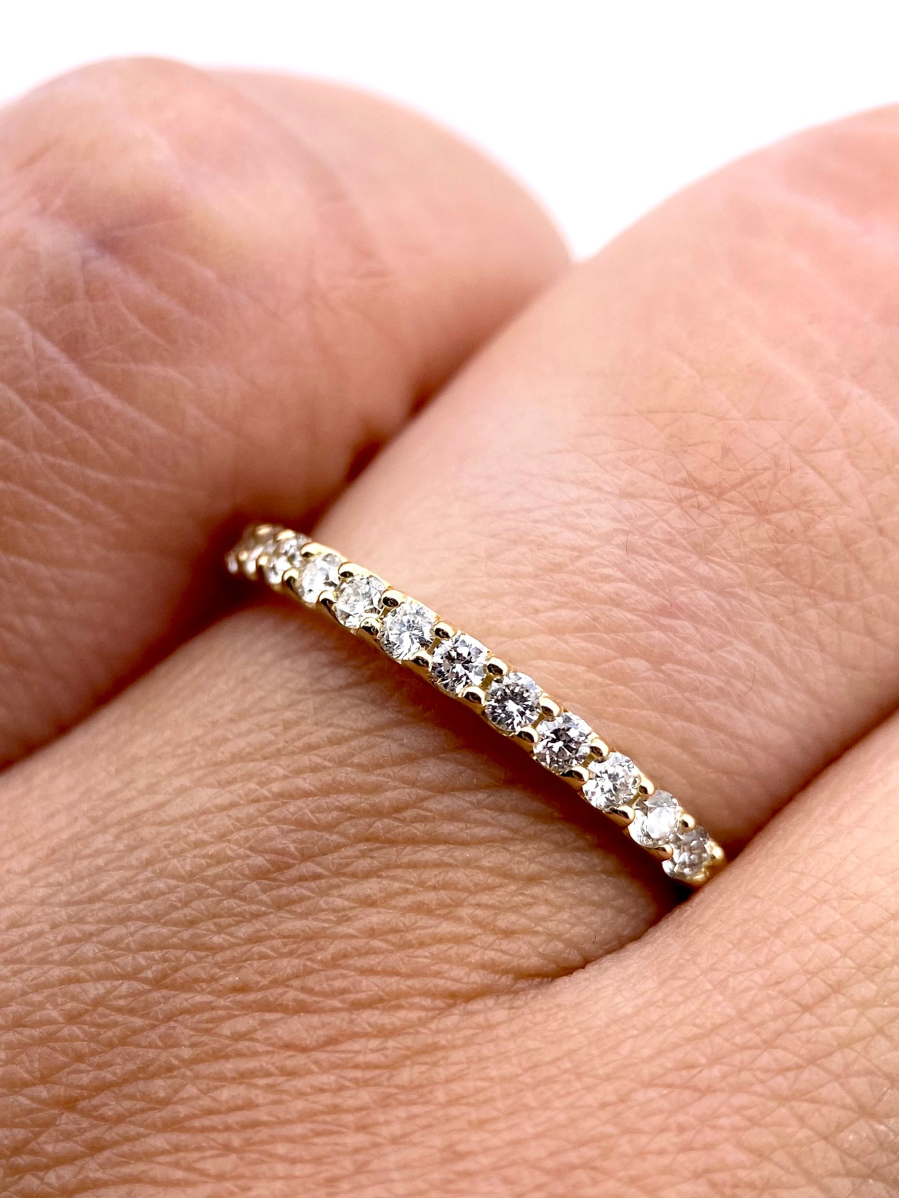 Churumbela Redonda 0.30ct Oro 14k Amarillo.            OF2347