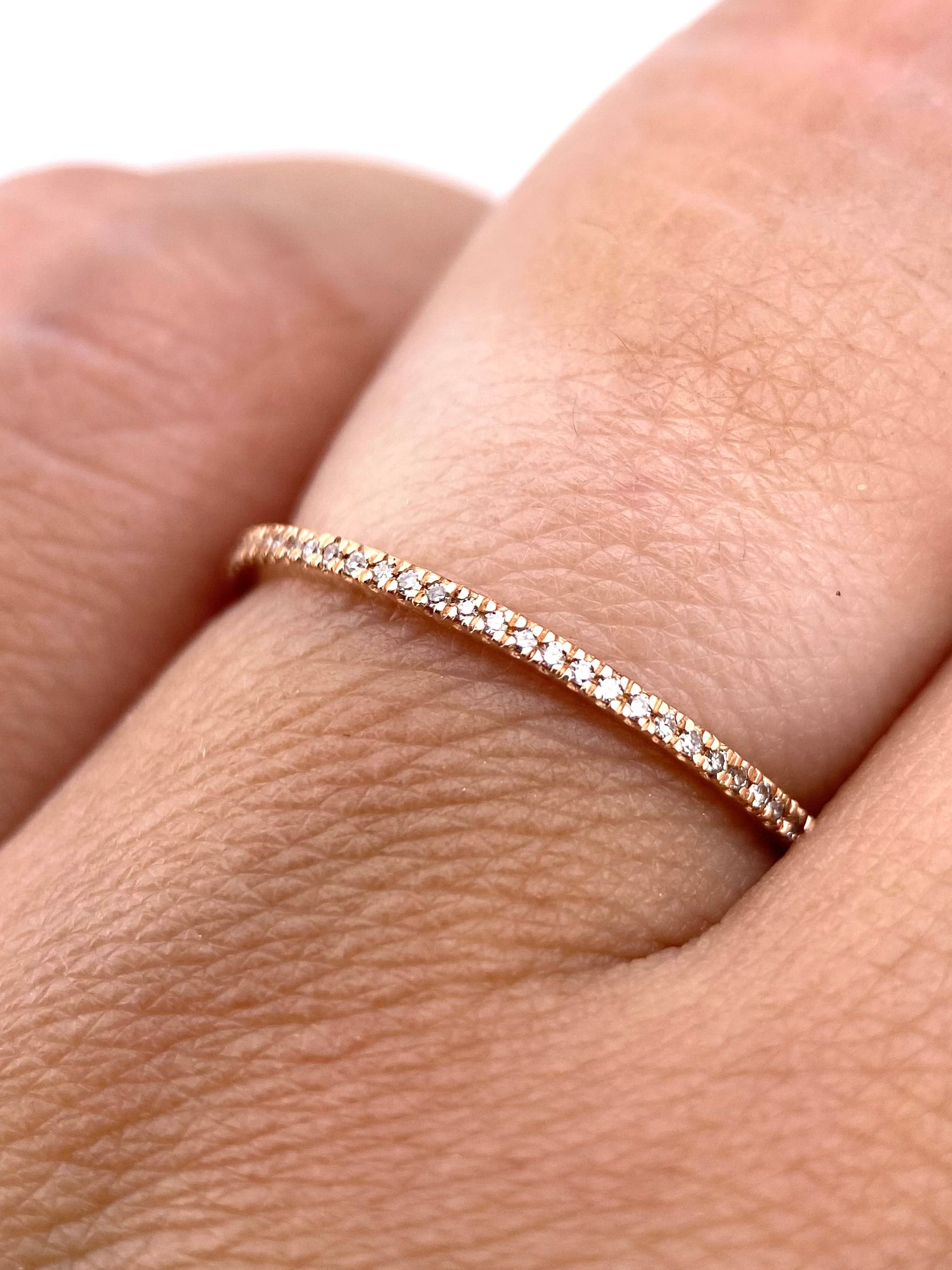 Churumbela Infinita 0.15ct Oro 14k Rosa.            OF2357