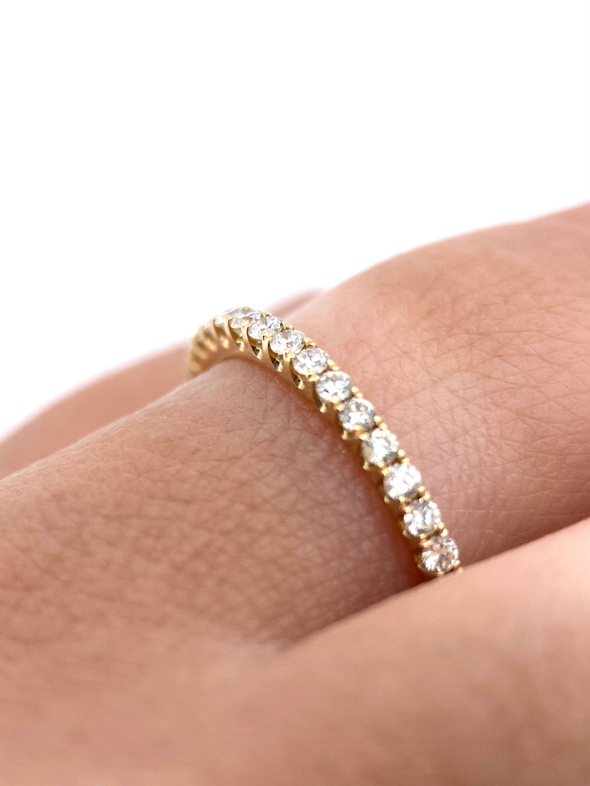 Churumbela Redonda 0.26ct Oro 14k Amarillo.            OF2348