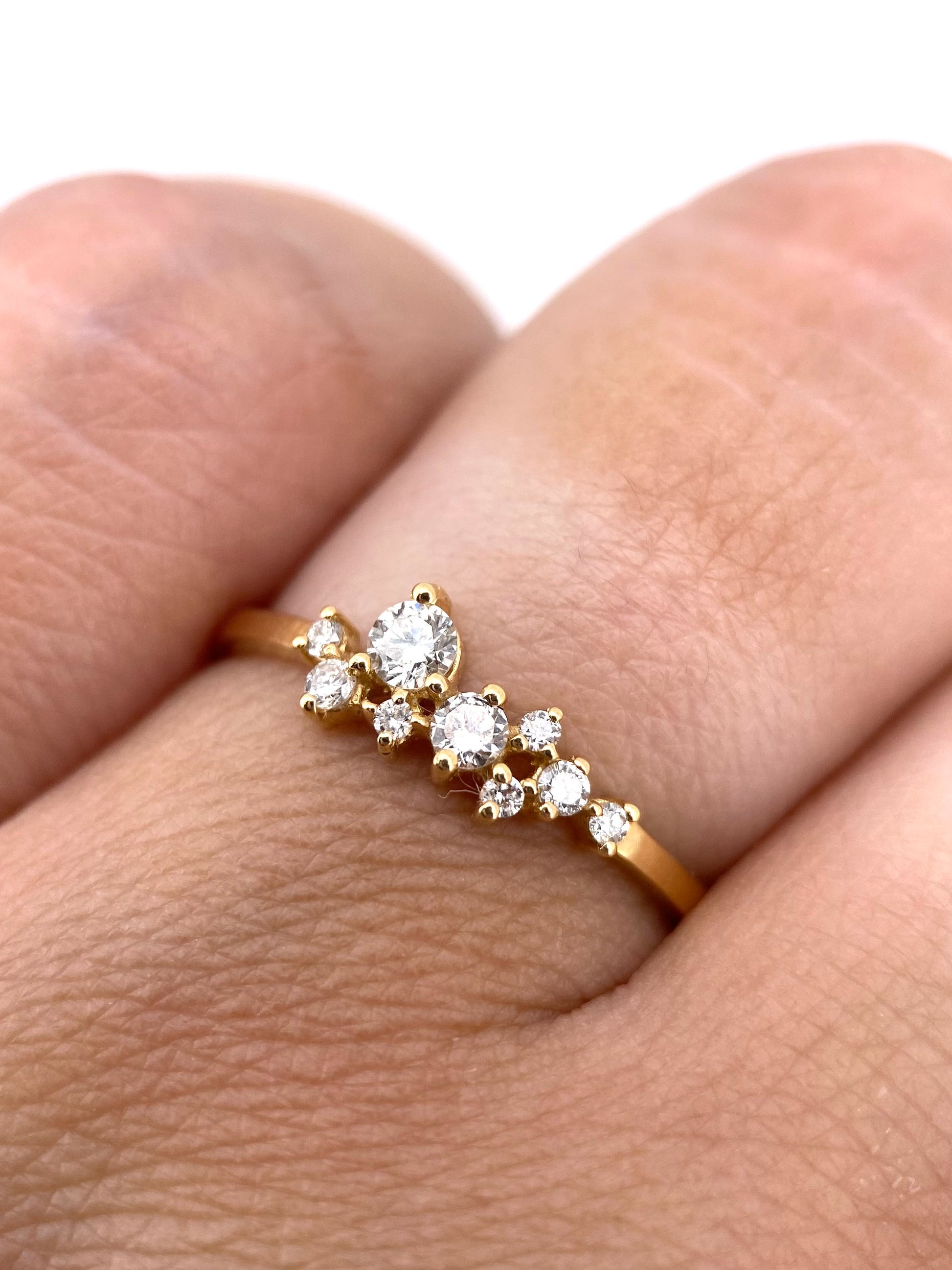 Churumbela Redonda 0.25ct Oro 14k Amarillo.            OF2351