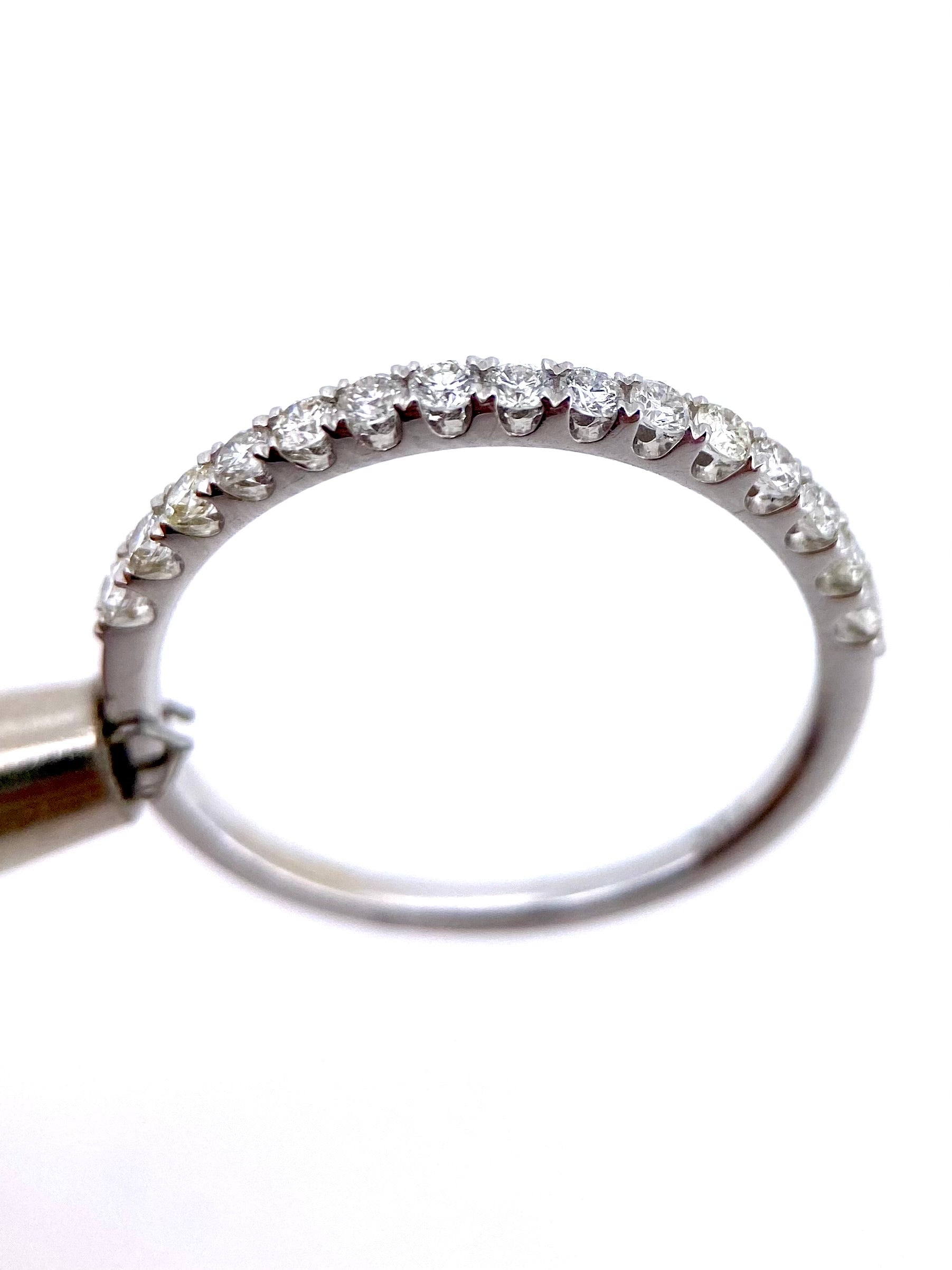 Churumbela 0.35ct Oro 14k Blanco.            OF2361