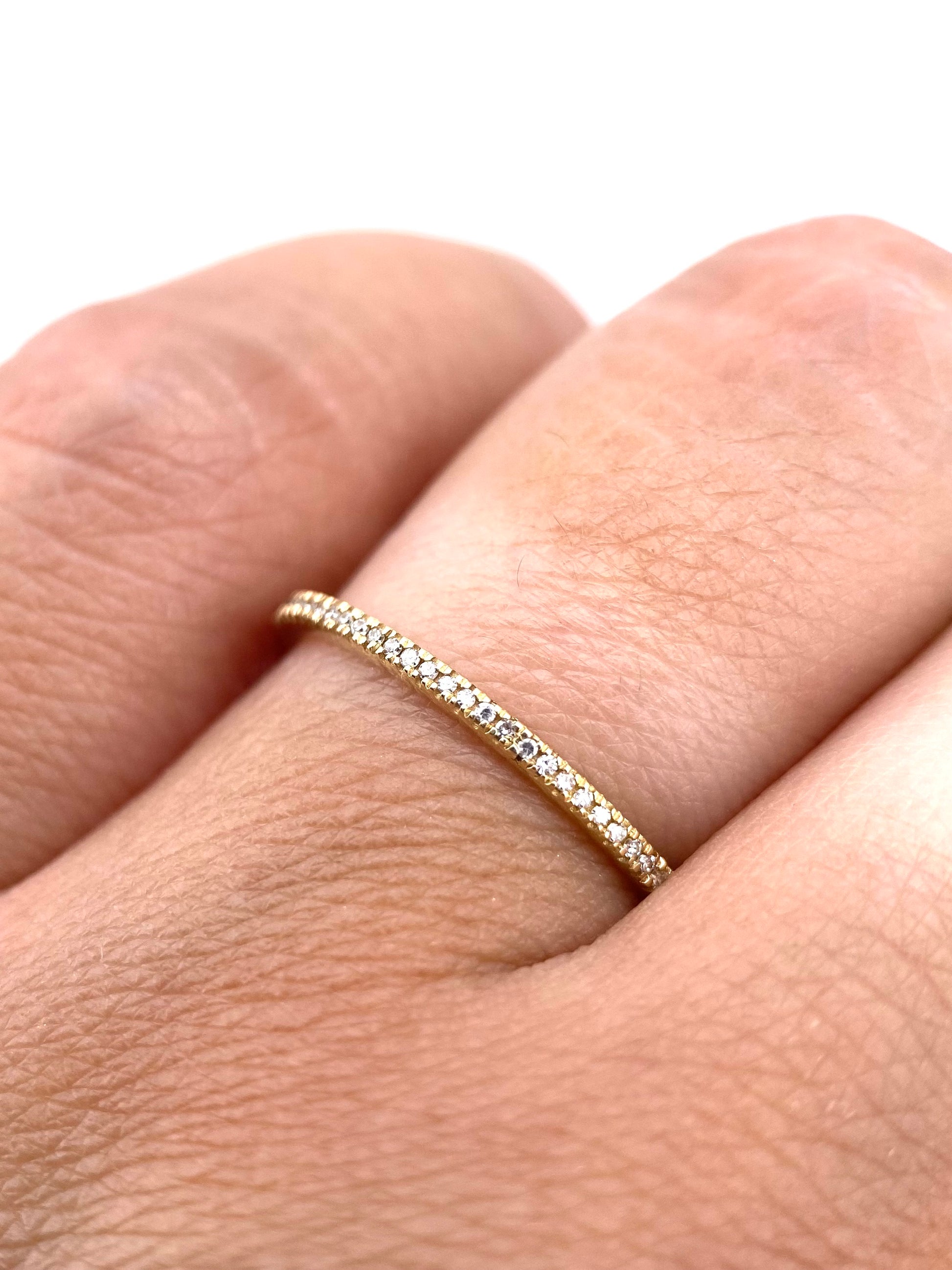 Churumbela Infinita 0.15ct Oro 14k Amarillo.            OF2356