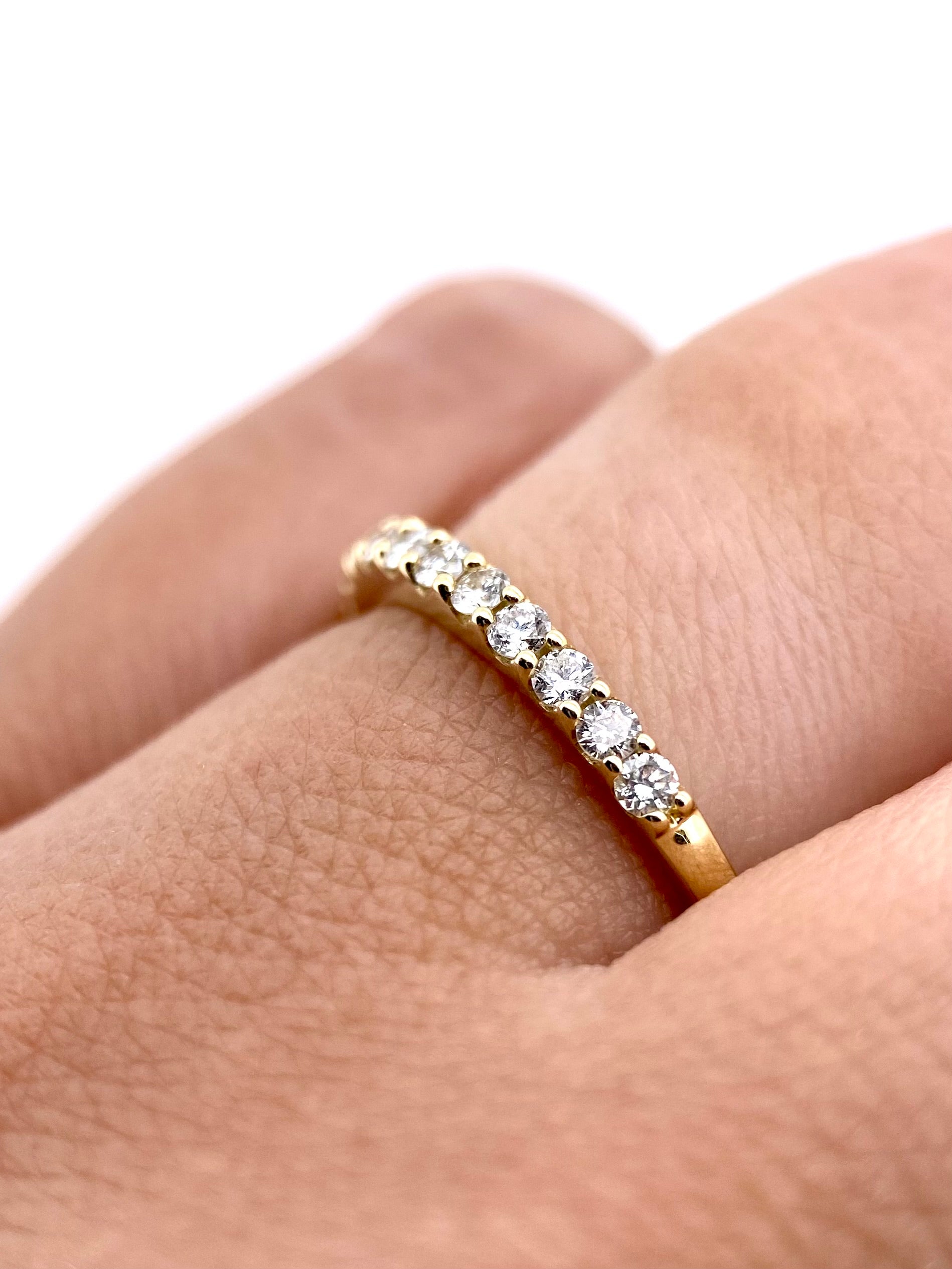 Churumbela Redonda 0.30ct Oro 14k Amarillo.            OF2347