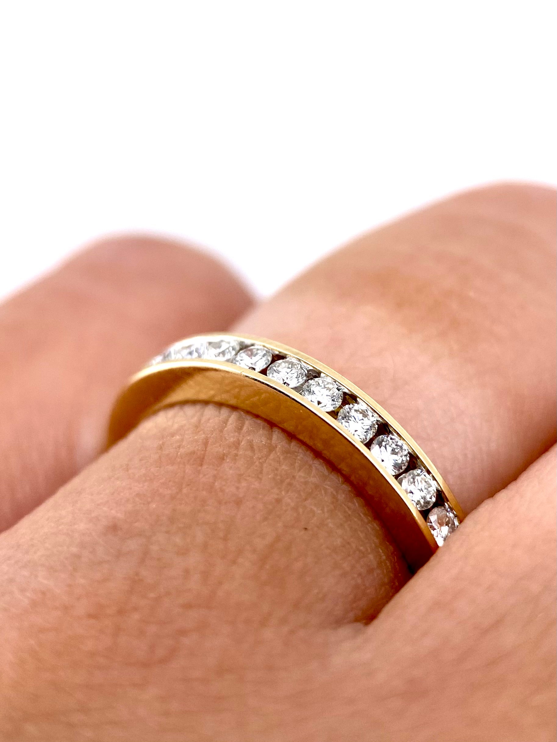 Churumbela Diamantes naturales Redondos 0.33ct Oro 14k Amarillo.            OF2345