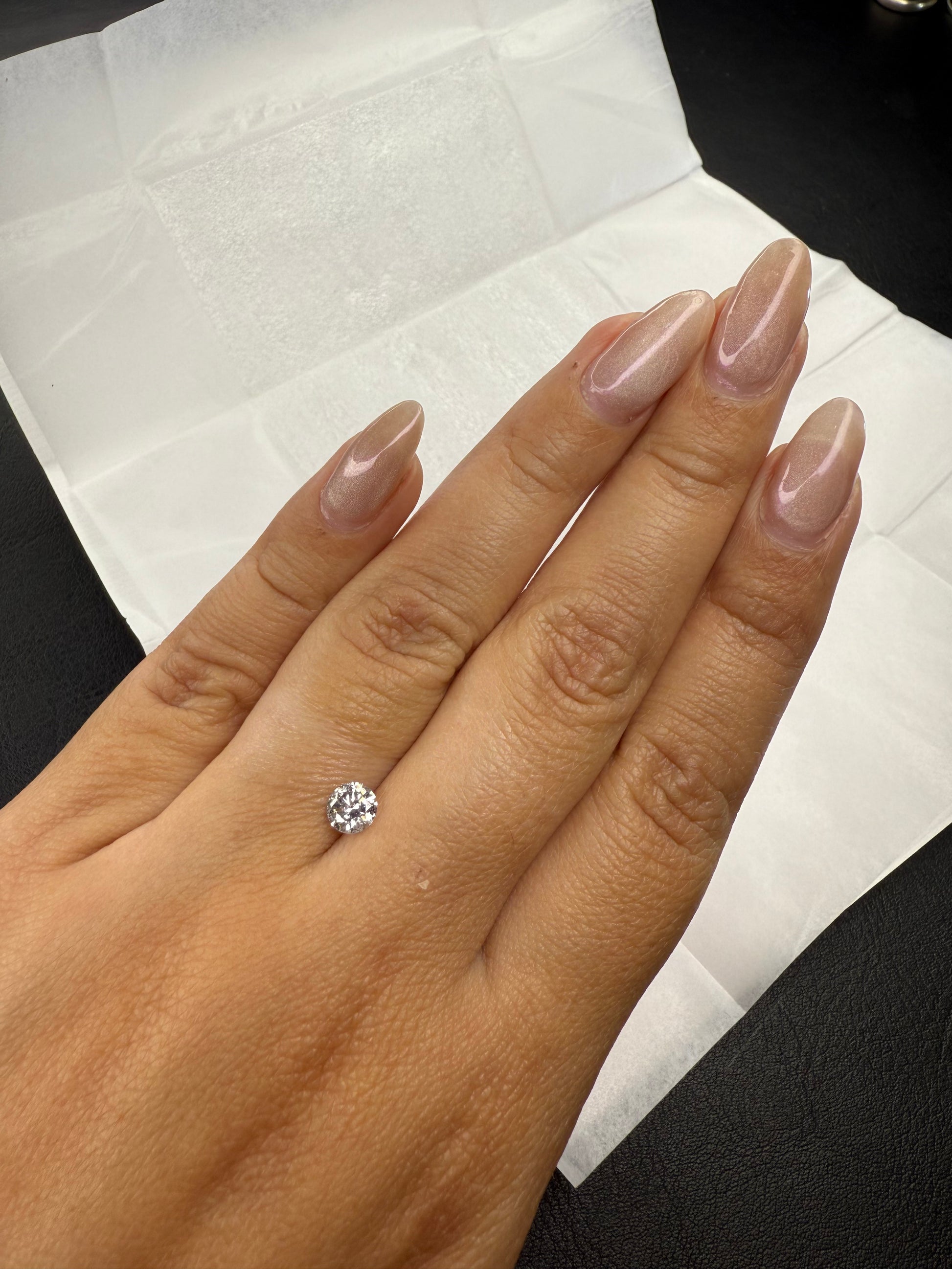 Redondo 0.52ct Diamante GIA