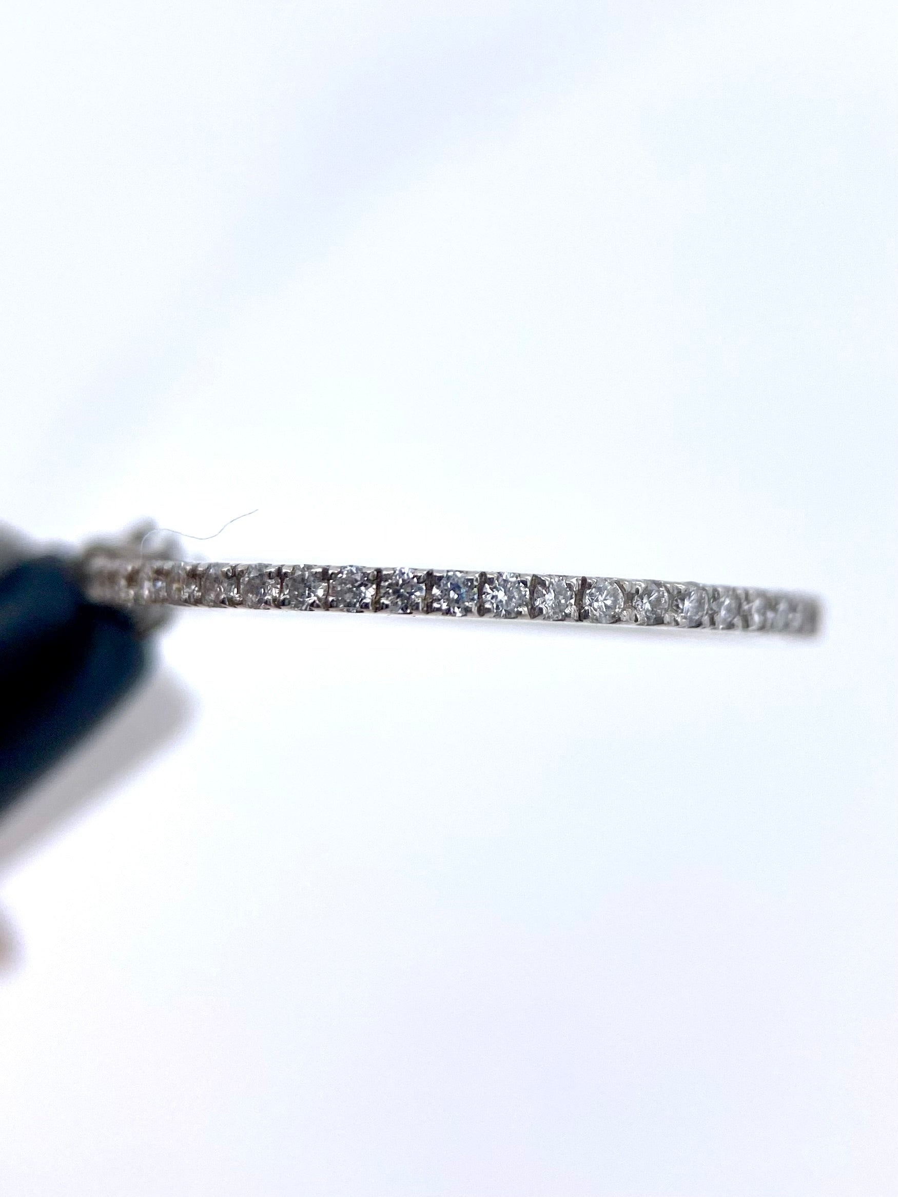 Churumbela Redonda 0.16ct Oro 14k Blanco.            OF2340