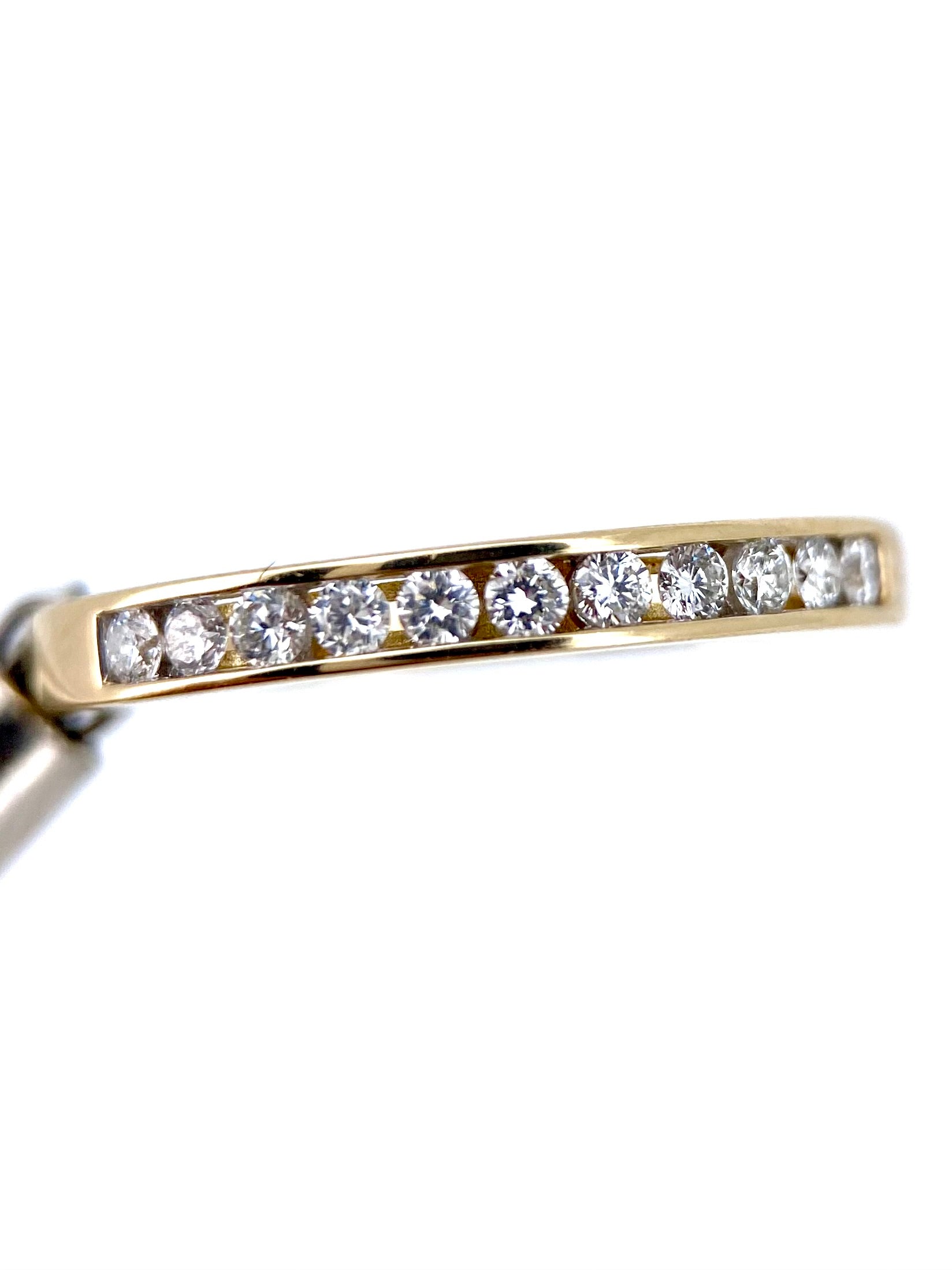 Churumbela Diamantes naturales Redondos 0.33ct Oro 14k Amarillo.            OF2345