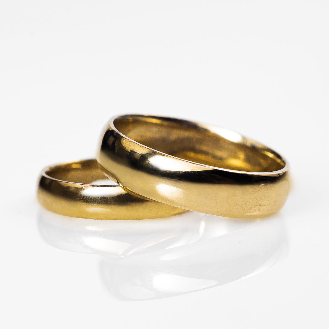 Argollas Lisas Oro 10k Amarillo